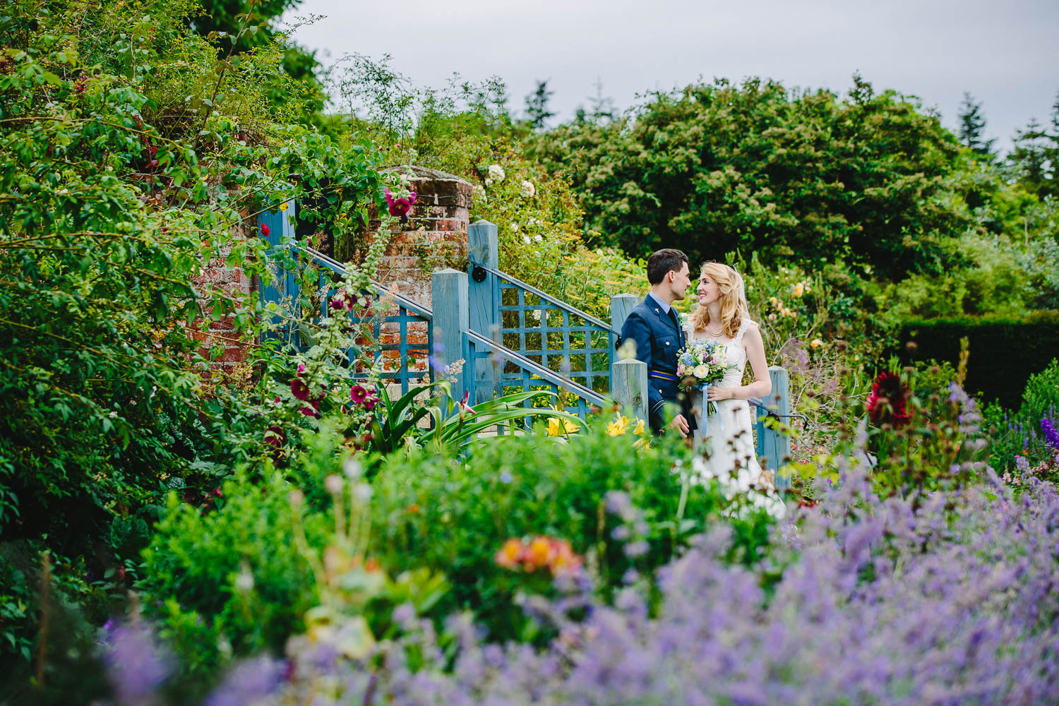 Childerley Hall outdoor garden wedding venue for romantic garden-style ceremonies.