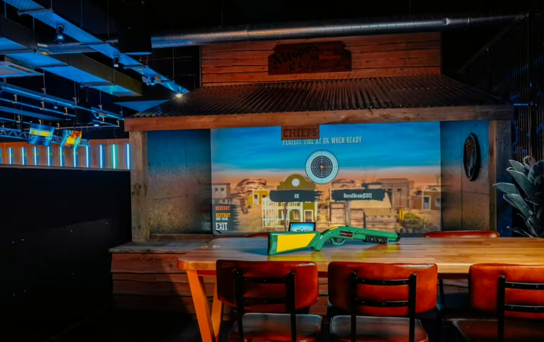 Vibrant event space at King Pins, Glasgow for team-building and networking activities.