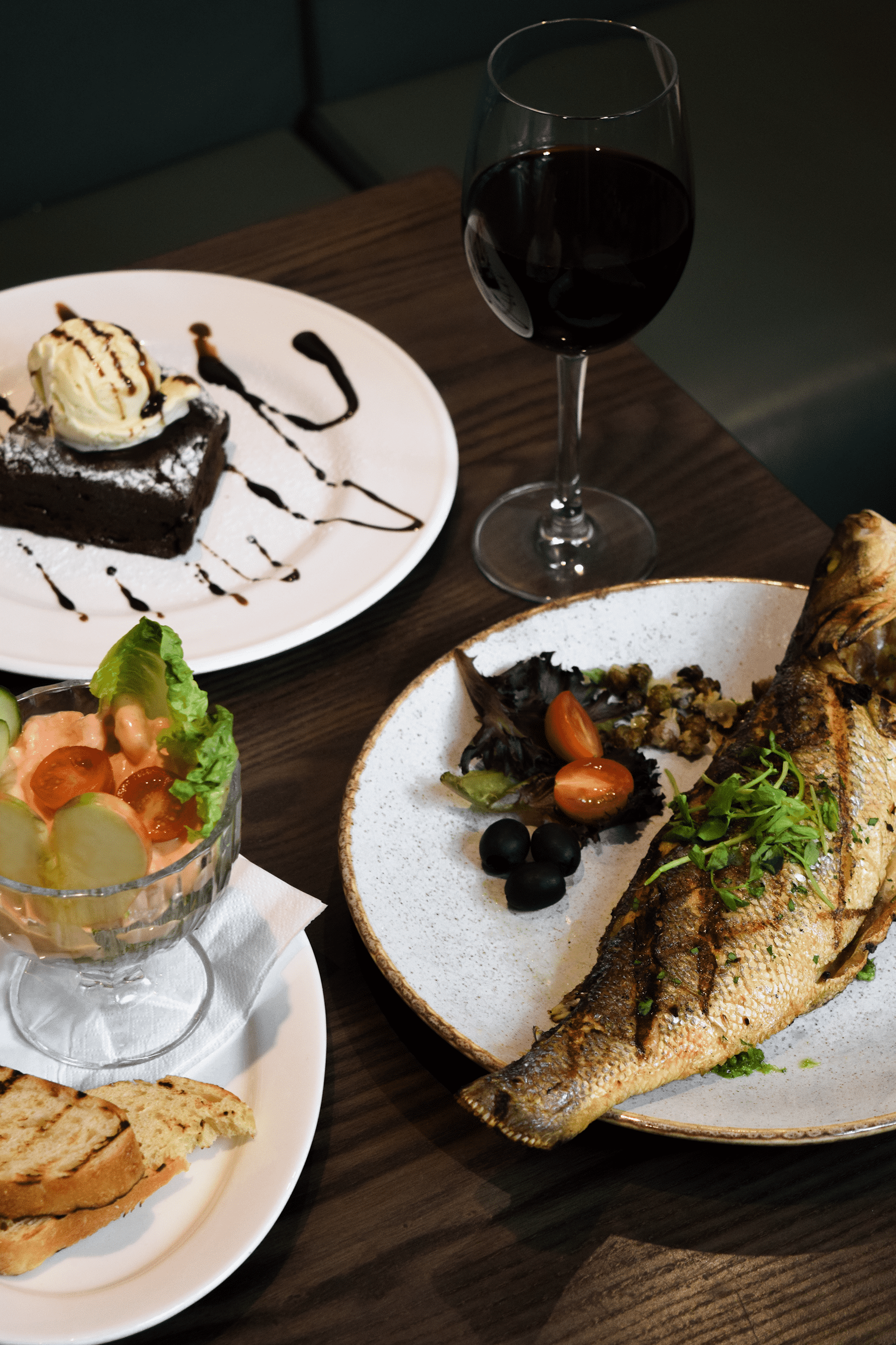 Upscale three-course seafood banquet at The Seashell of Lisson Grove for corporate VIP dining.