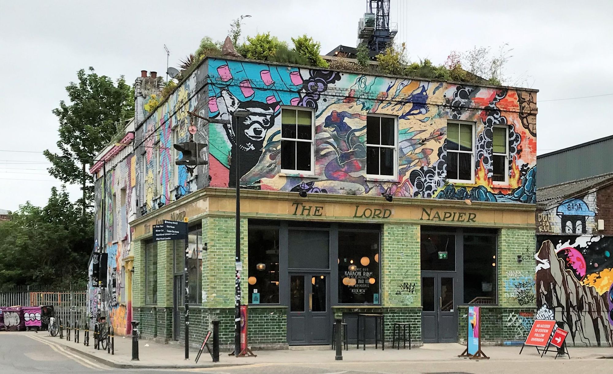 Roof Terrace at The Lord Napier Star, an edgy, industrial space for brand activations and networking.