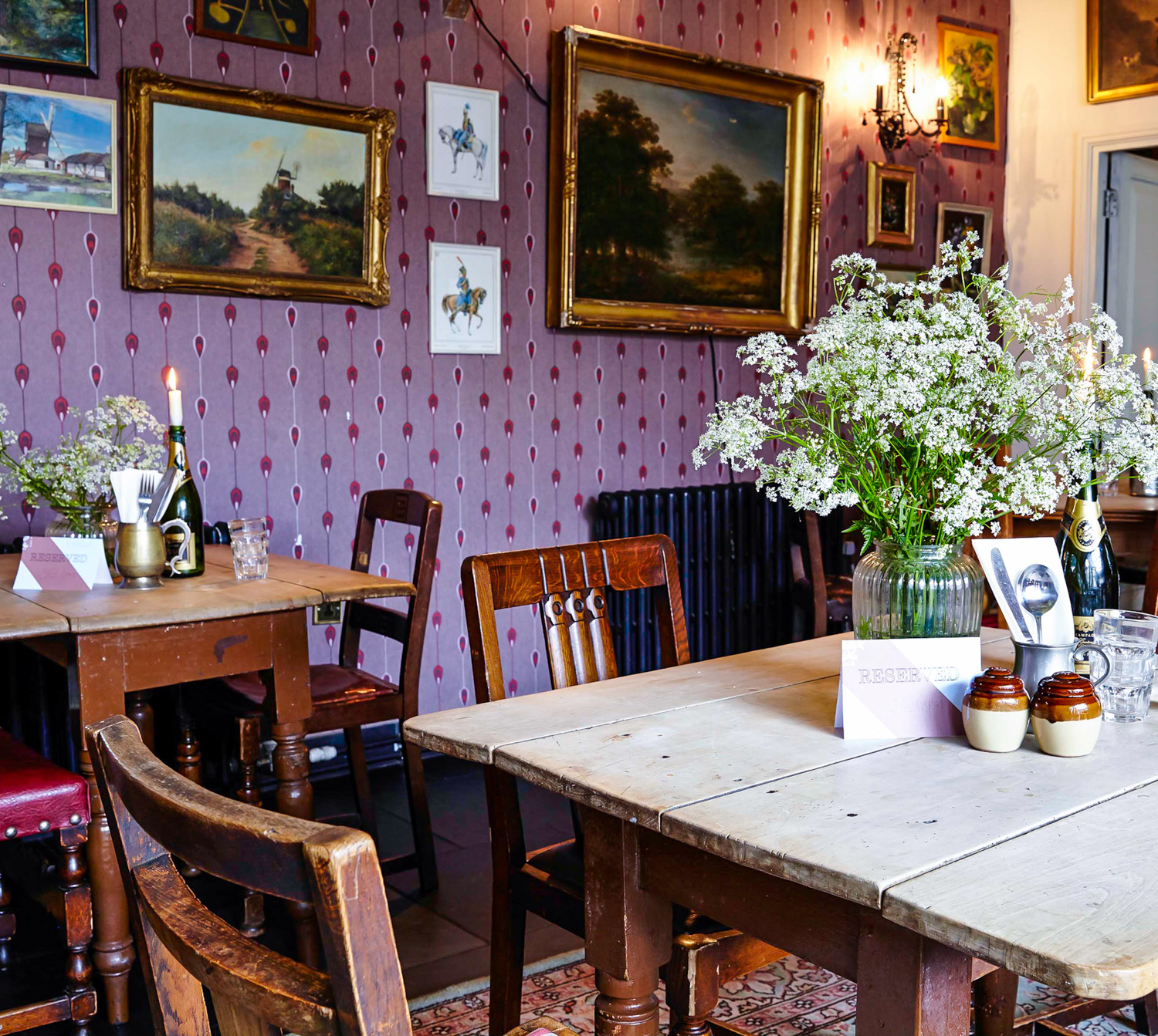 Rustic Barn at The Punter: Intimate boutique luncheon and private dining venue setup.