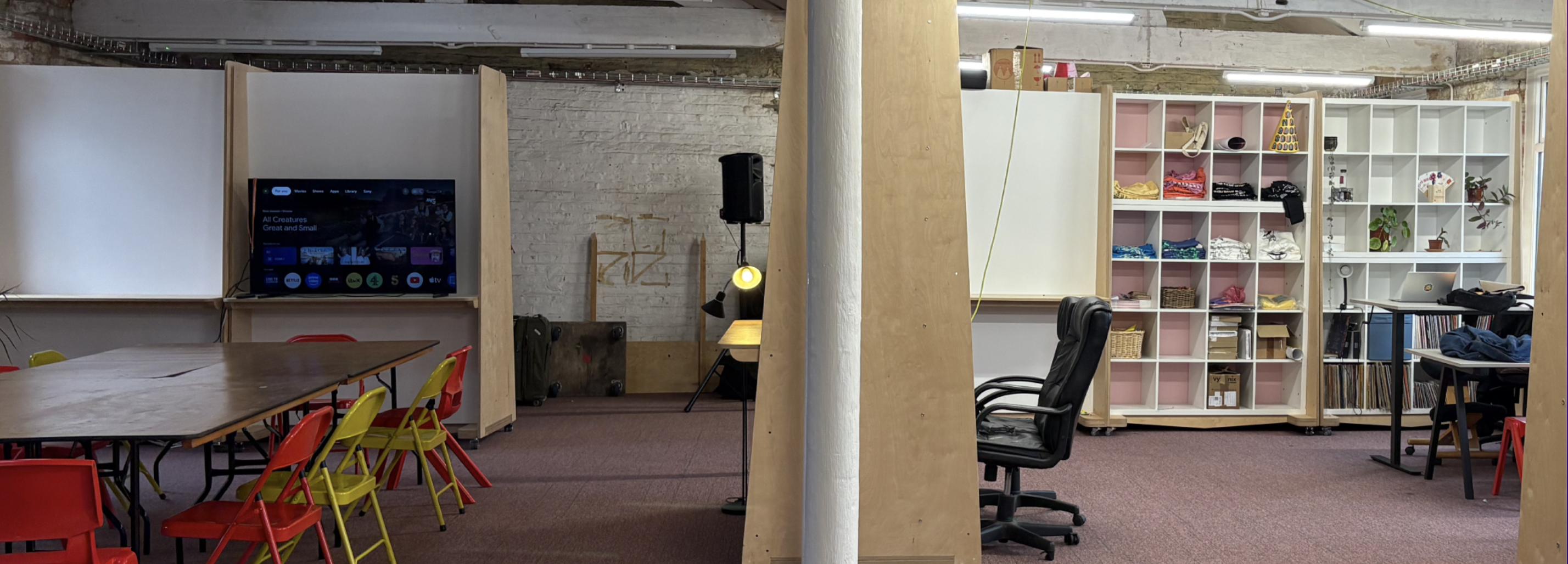 Versatile venue hire with creative chairs for workshops and presentations in From the Other studio.