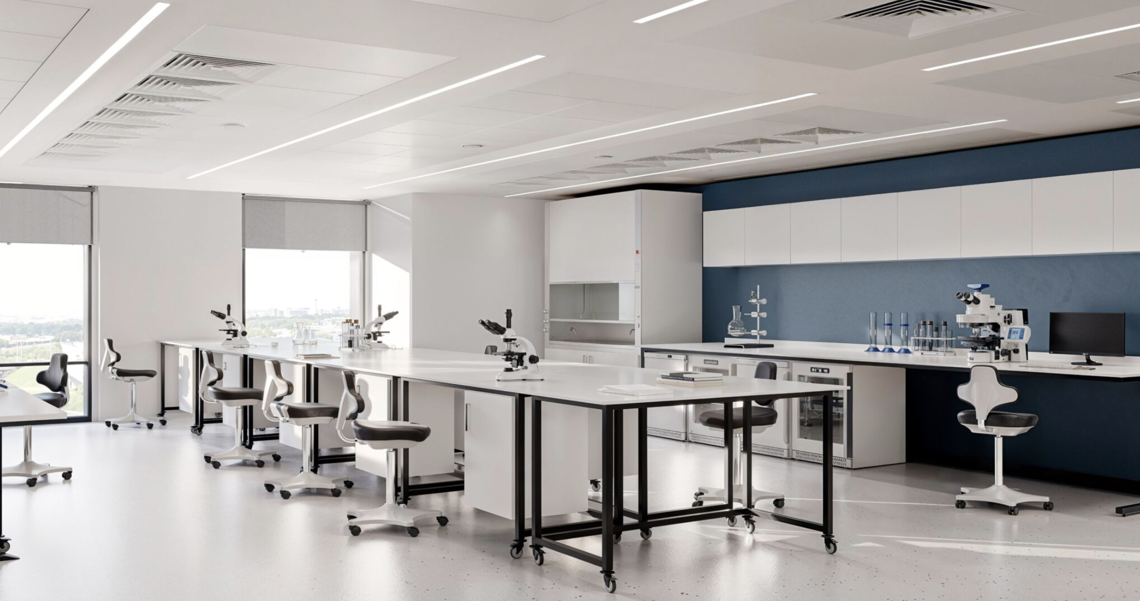 Modern laboratory in PHTA, ideal for scientific workshops and training sessions.