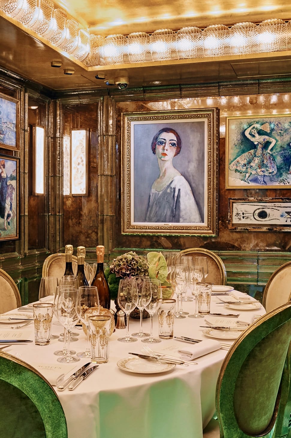 Elegant private dining setup in Orient Lounge for sophisticated gatherings and intimate dinners.