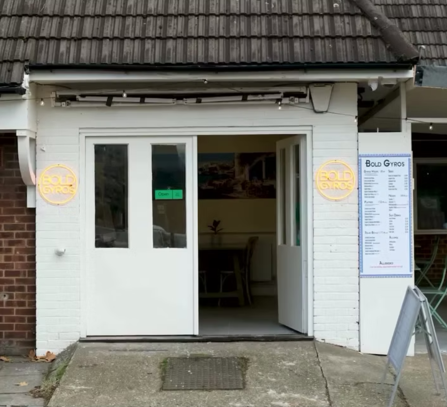 Welcoming venue entrance with double doors for local dining events at Bold Food & Bar.
