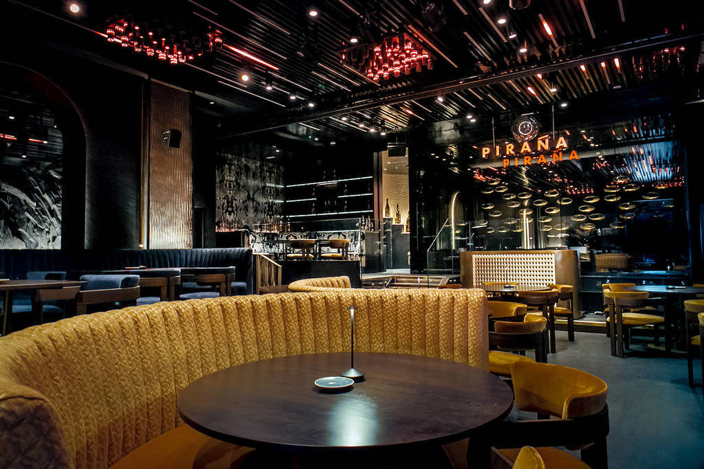 Modern venue in Piranha London with plush seating, ideal for corporate events and gatherings.