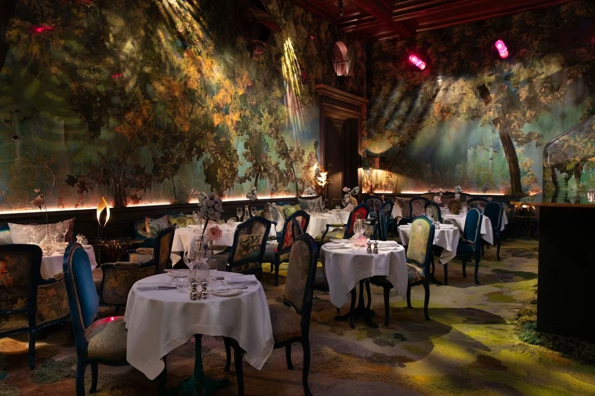 The Glade: enchanting restaurant with lush decor, perfect for events and gatherings.