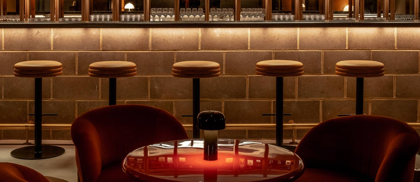 Seed Library at One Hundred Shoreditch Hotel: stylish venue for cocktail receptions, relaxed seating.