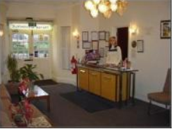 Welcoming reception area at Park Hotel Ilford, perfect for meetings and events.