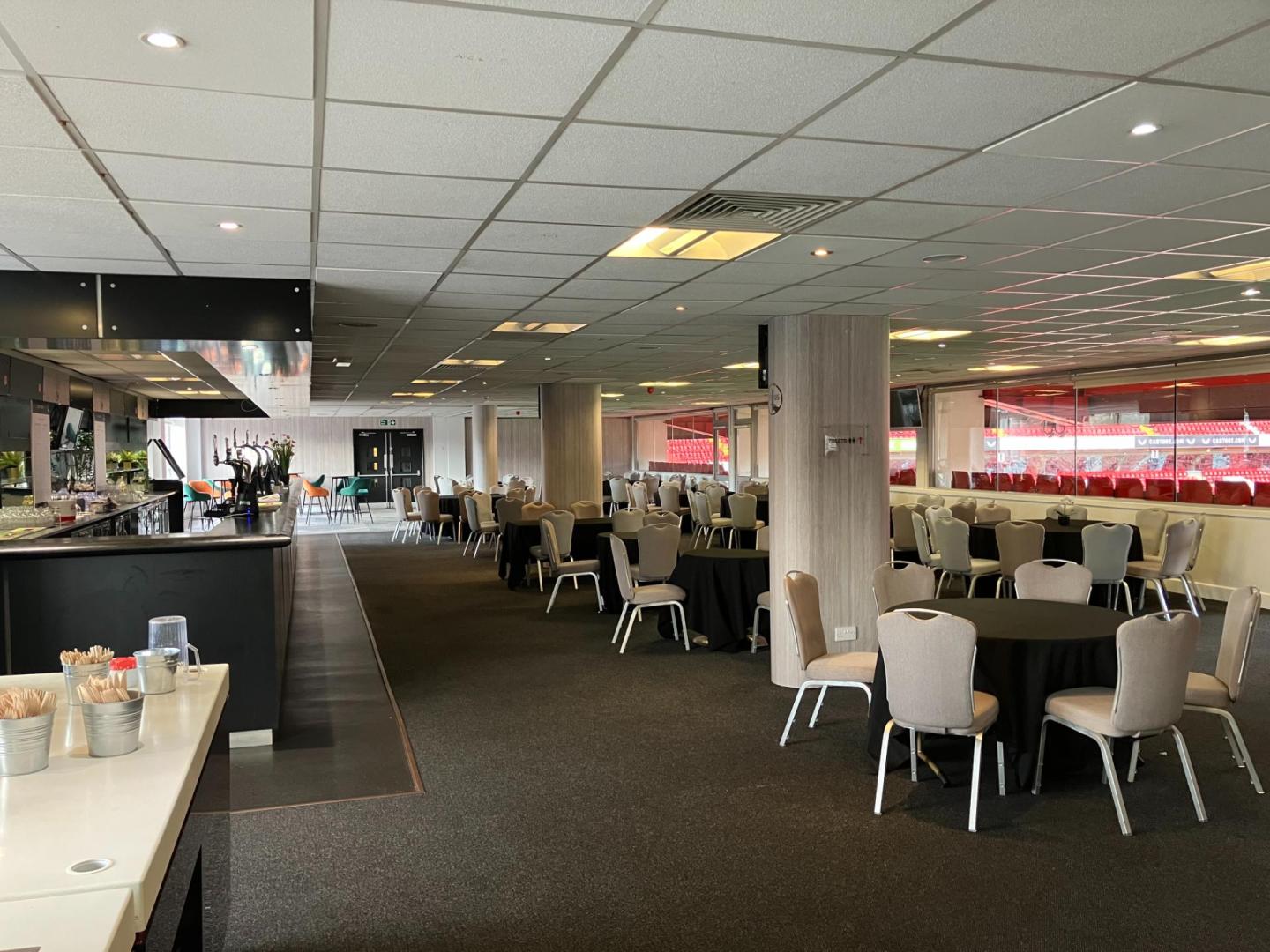 Vice President's Lounge at Charlton Athletic, spacious event venue for meetings and gatherings.