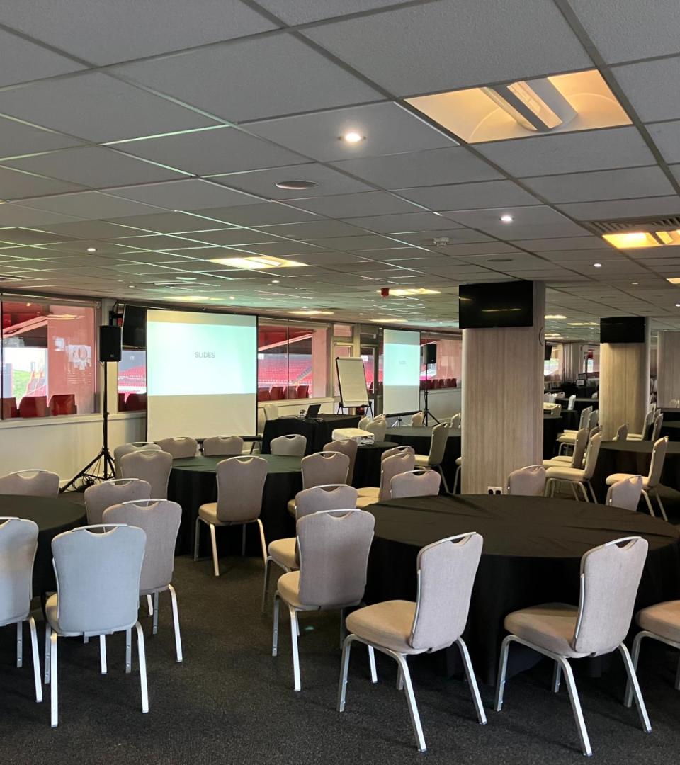 Executive Boxes at Charlton Athletic: elegant meeting space for corporate events and networking.