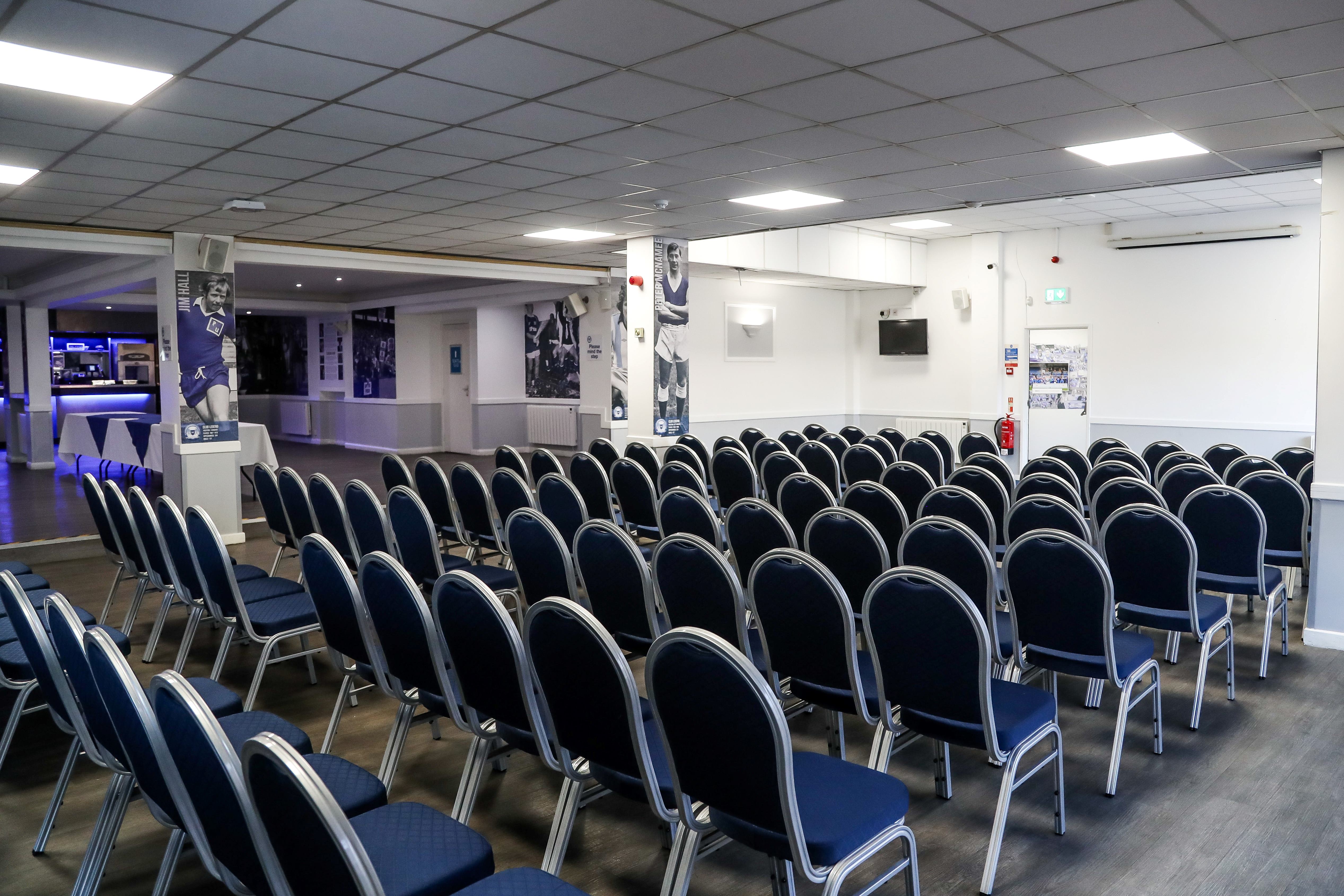 Executive Suite theater-style seating for business meetings and corporate events in Peterborough.