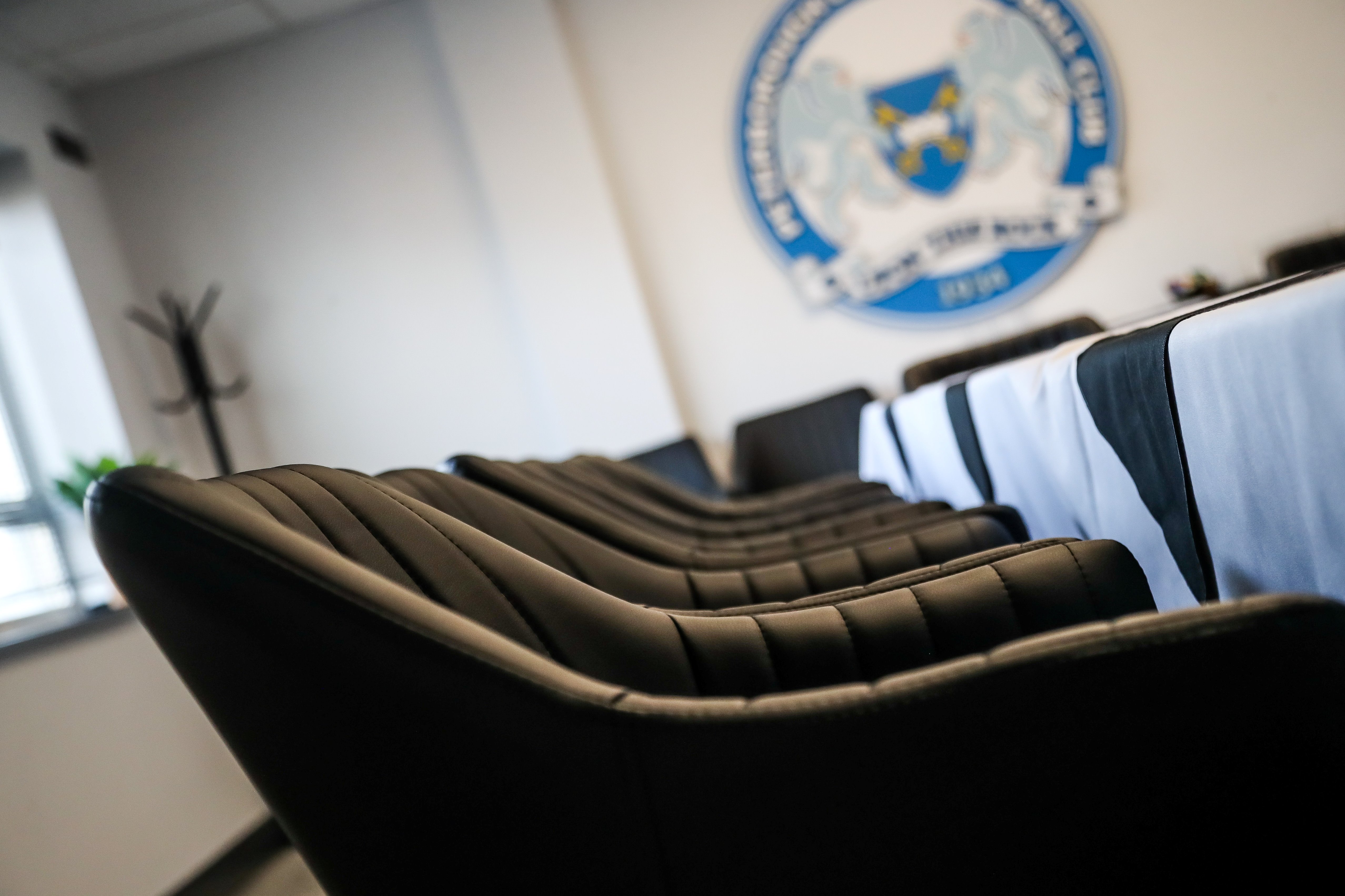 Boardroom at Peterborough United FC: Professional setup for corporate meetings and event hire.