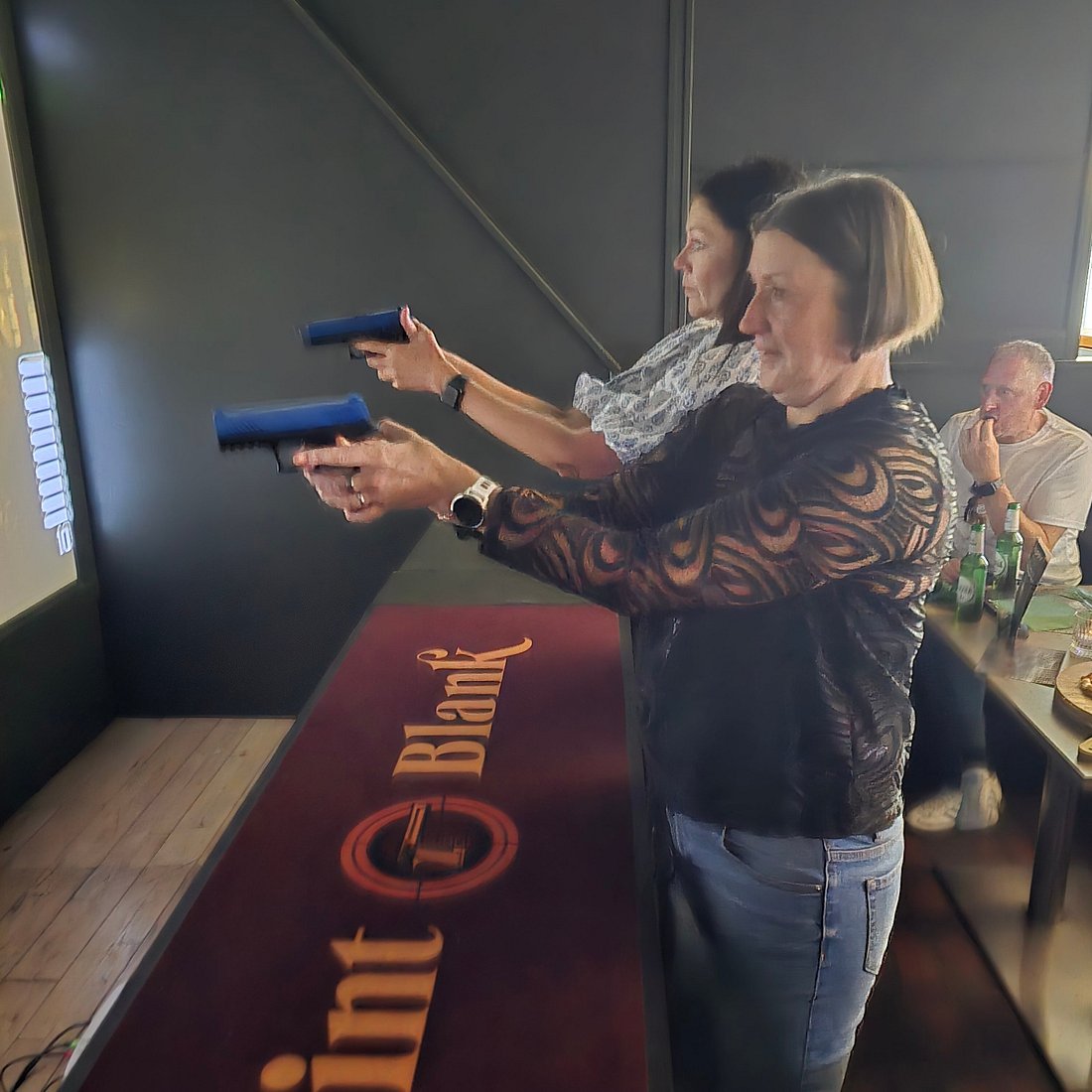 Laser tag team building event