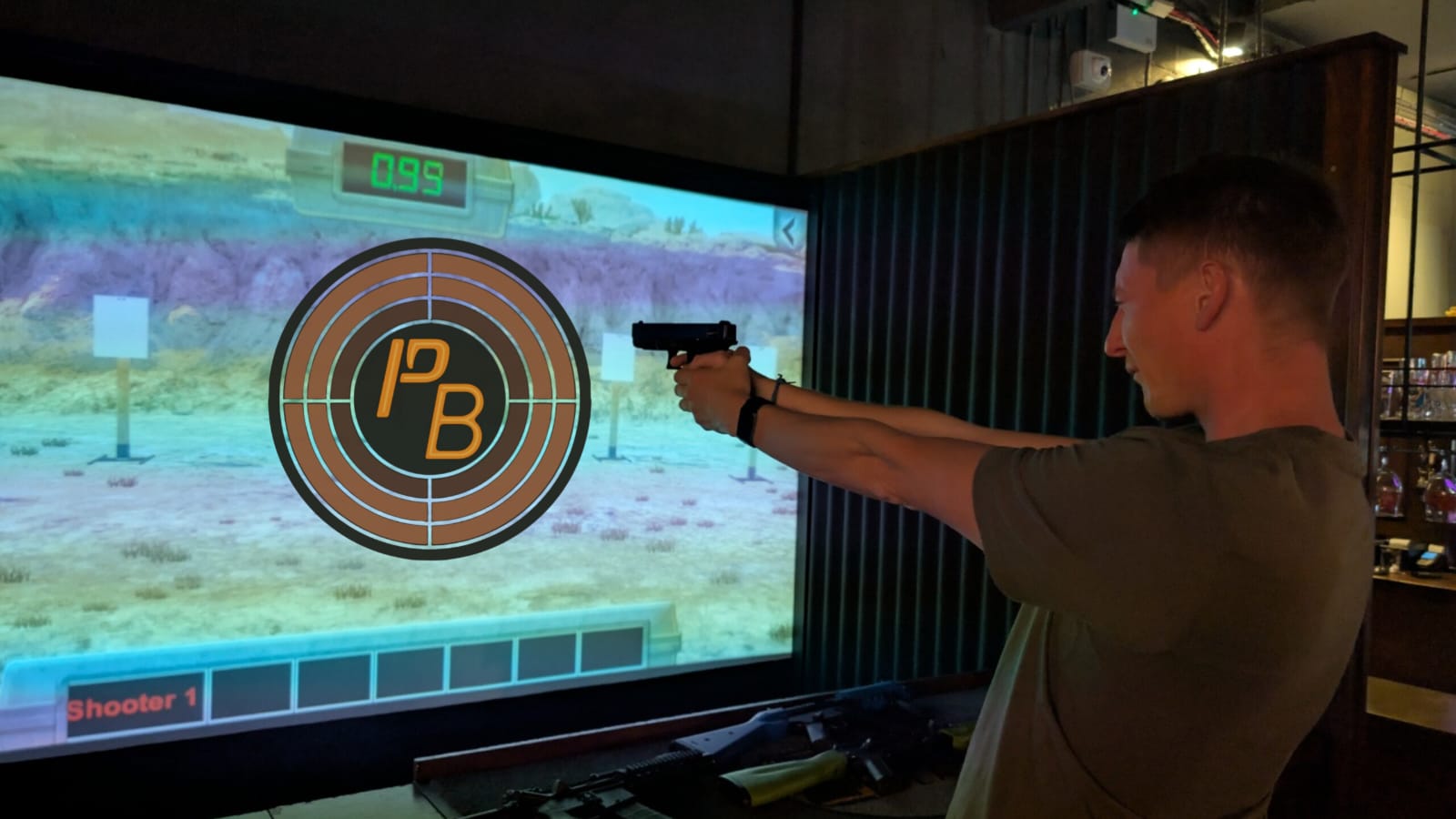 Point Blank Leeds VR shooting range team building party
