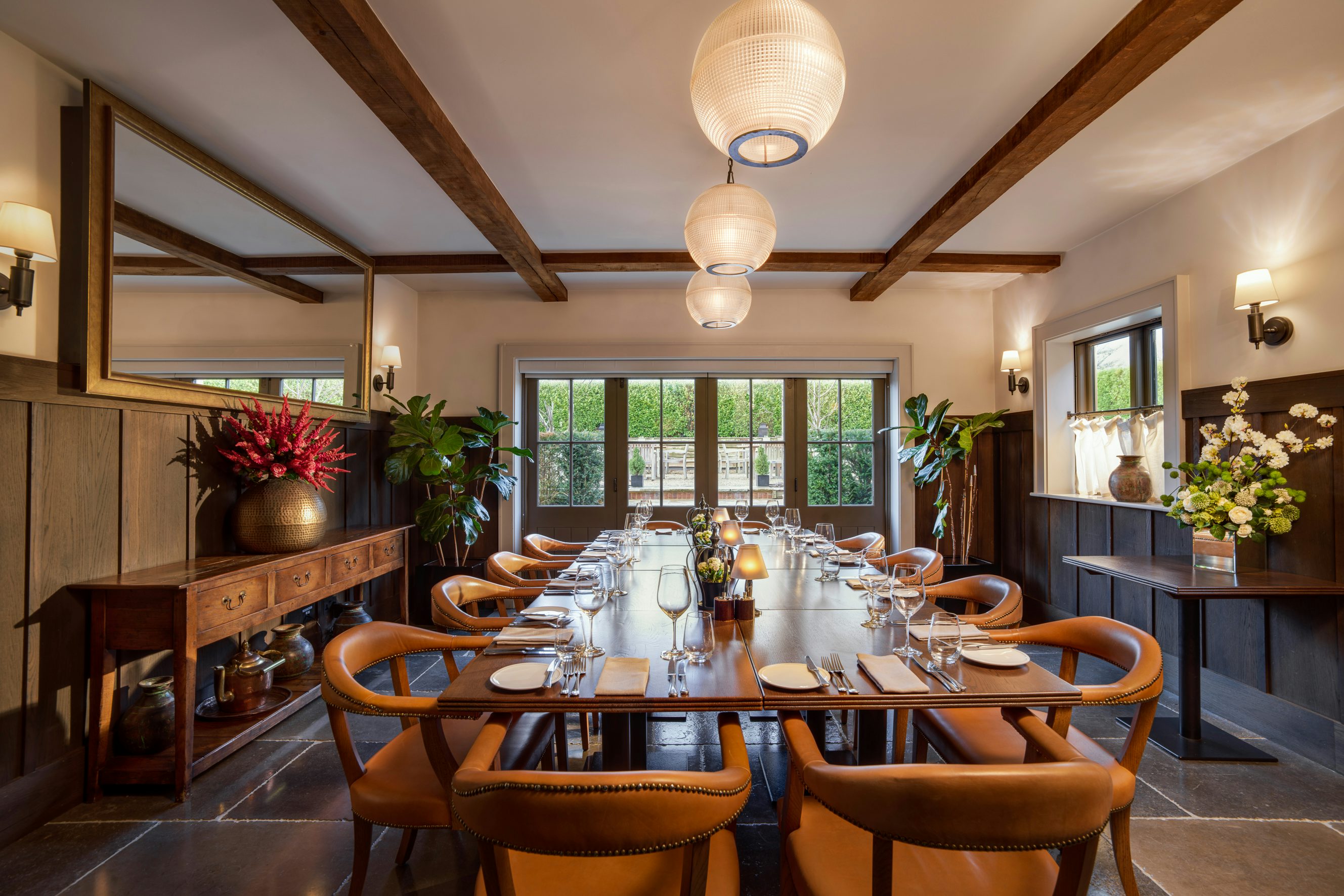 Private Meeting Room 2 at Hurley House Hotel, warm wood tones, ideal for intimate gatherings.