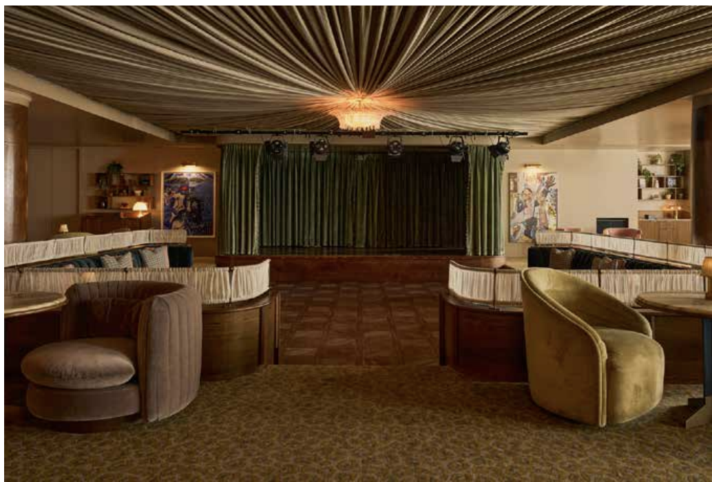 Elegant event space in Studio 8, perfect for cocktail receptions and small conferences.