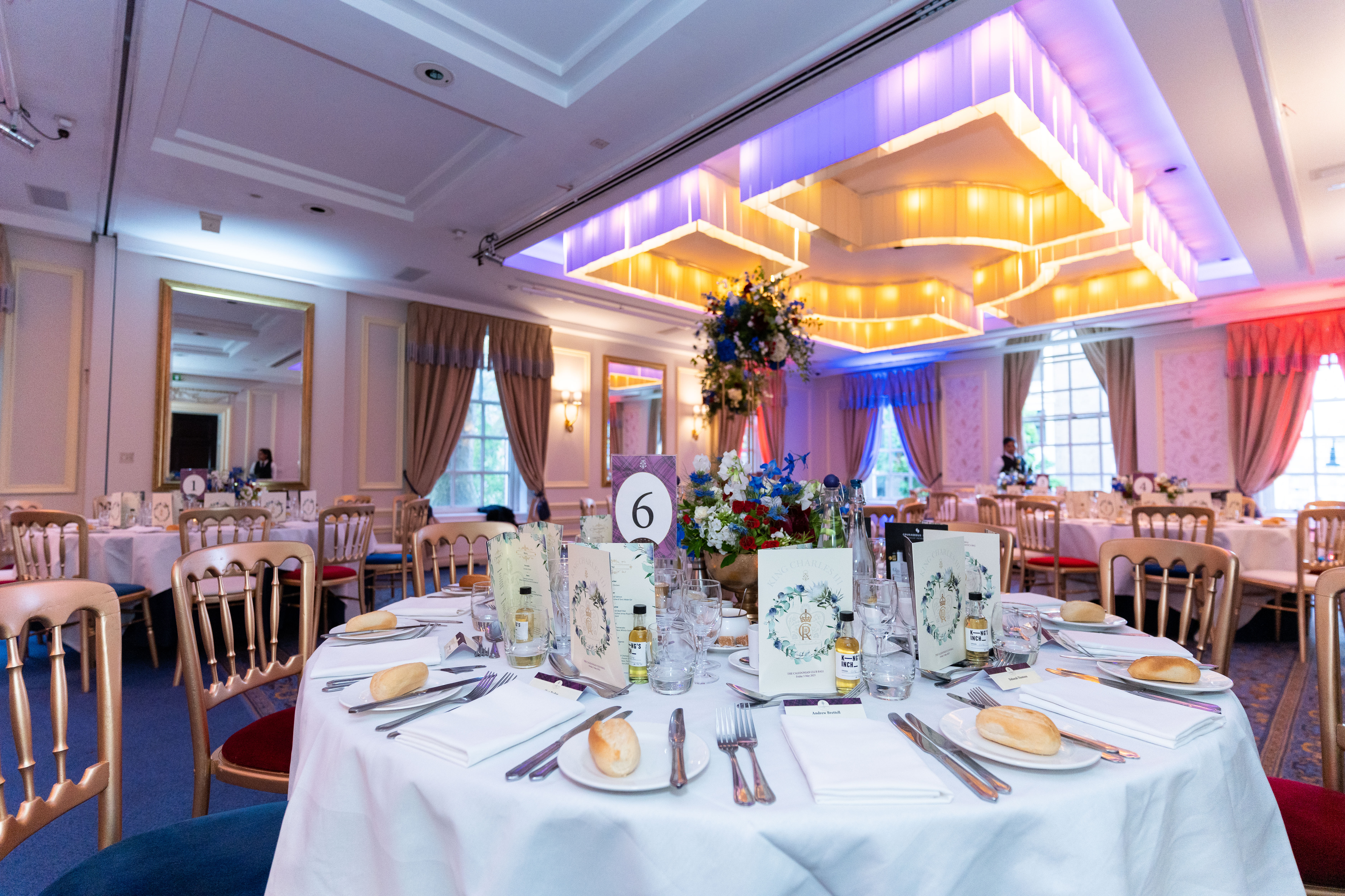 Johnnie Walker banquet, awards, elegant setup