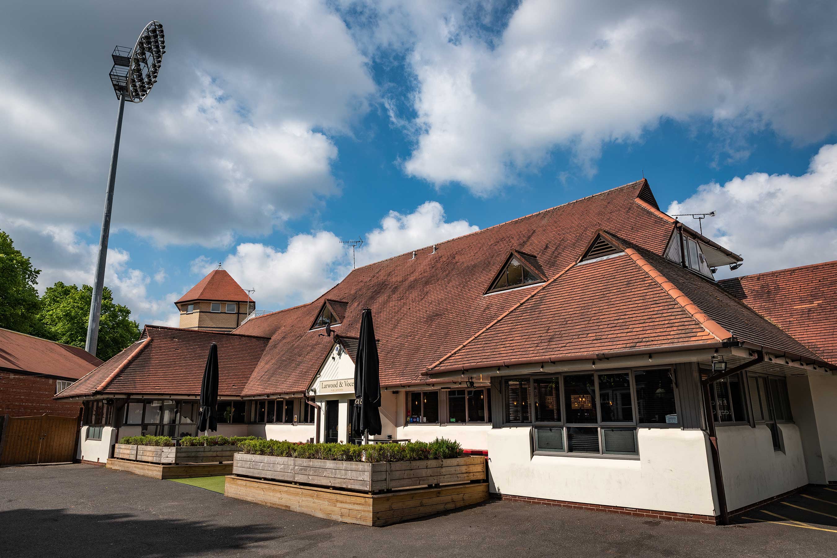 Whole Venue at The Larwood & Voce: spacious outdoor area for events and gatherings.