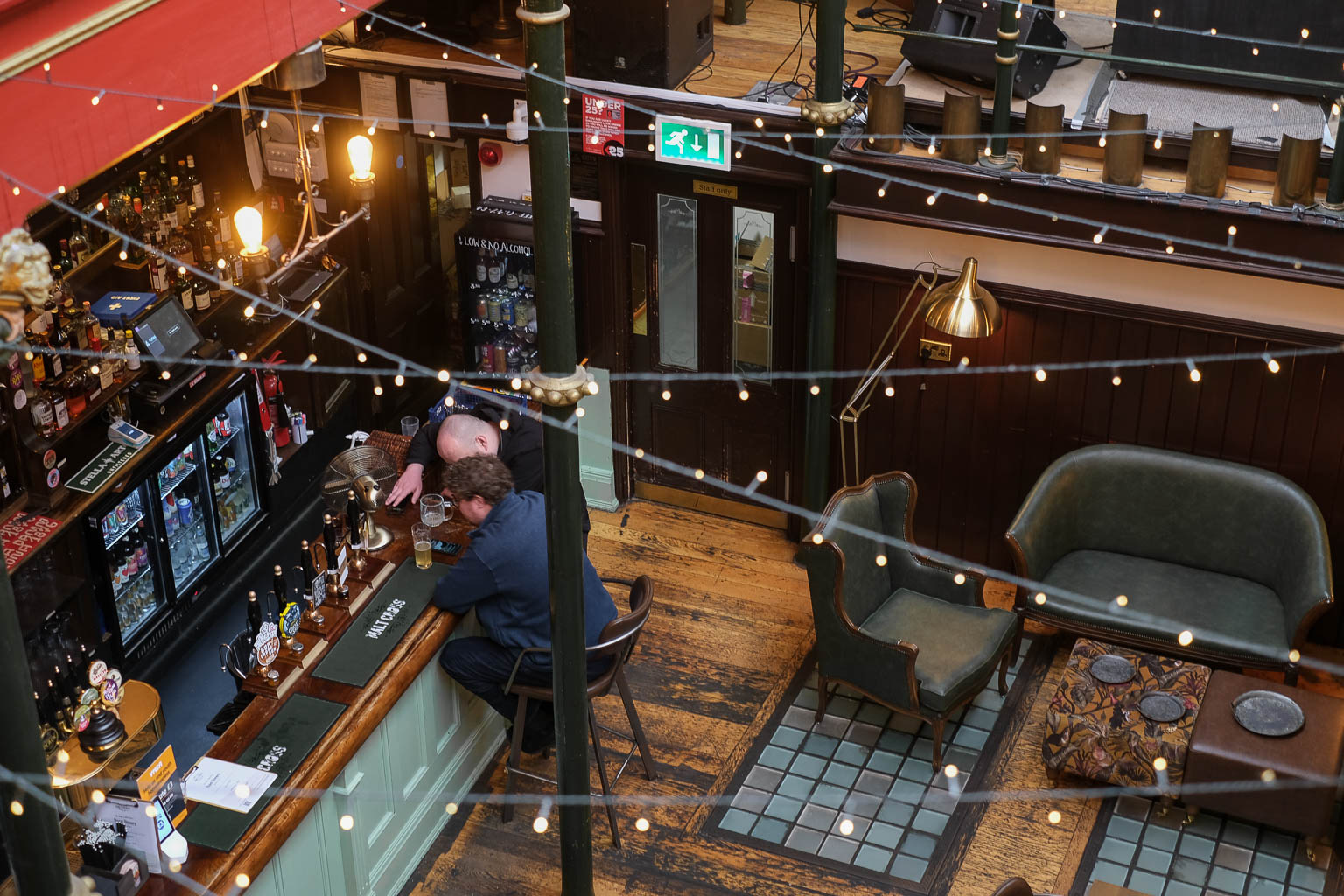 Cozy bar at The Old Cold Store, perfect for networking events and gatherings.