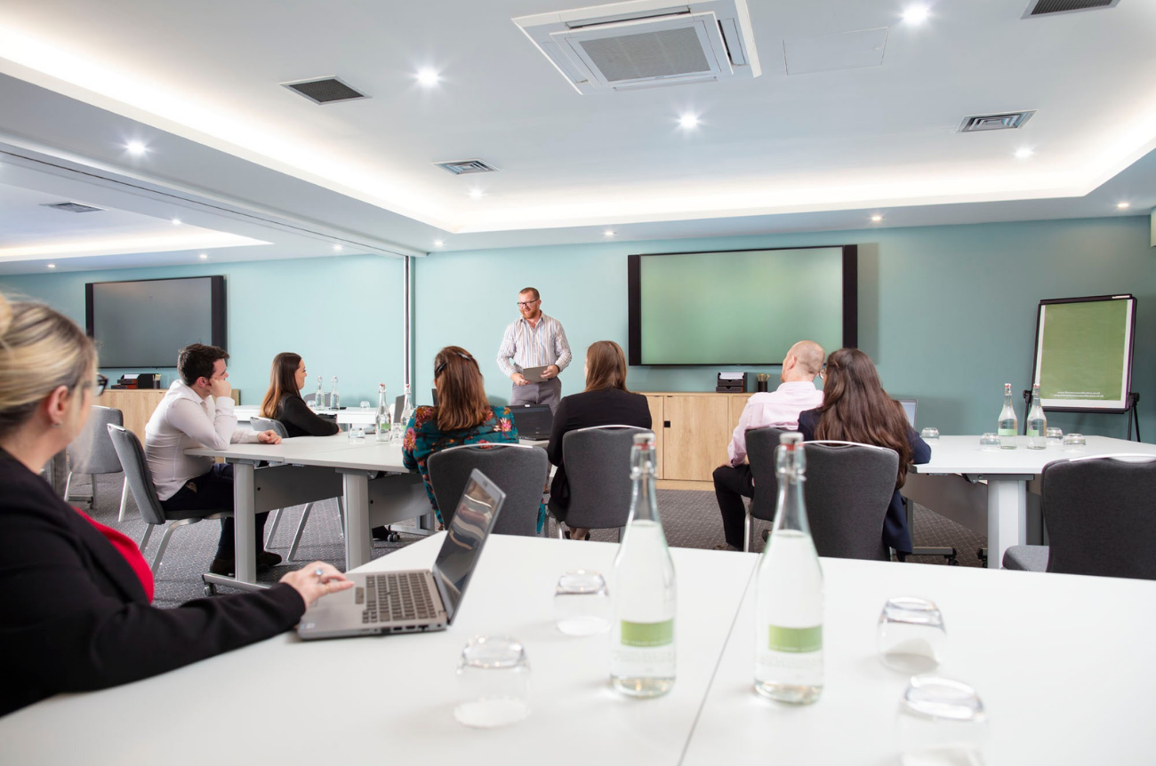 Modern conference at The Vat & Fiddle, ideal for corporate training and collaboration.