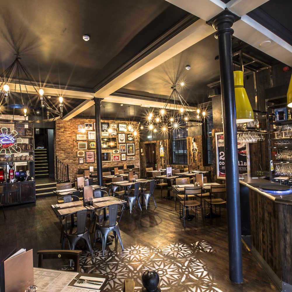 Annie's Burger Shack Nottingham whole venue hire, industrial chic, event space