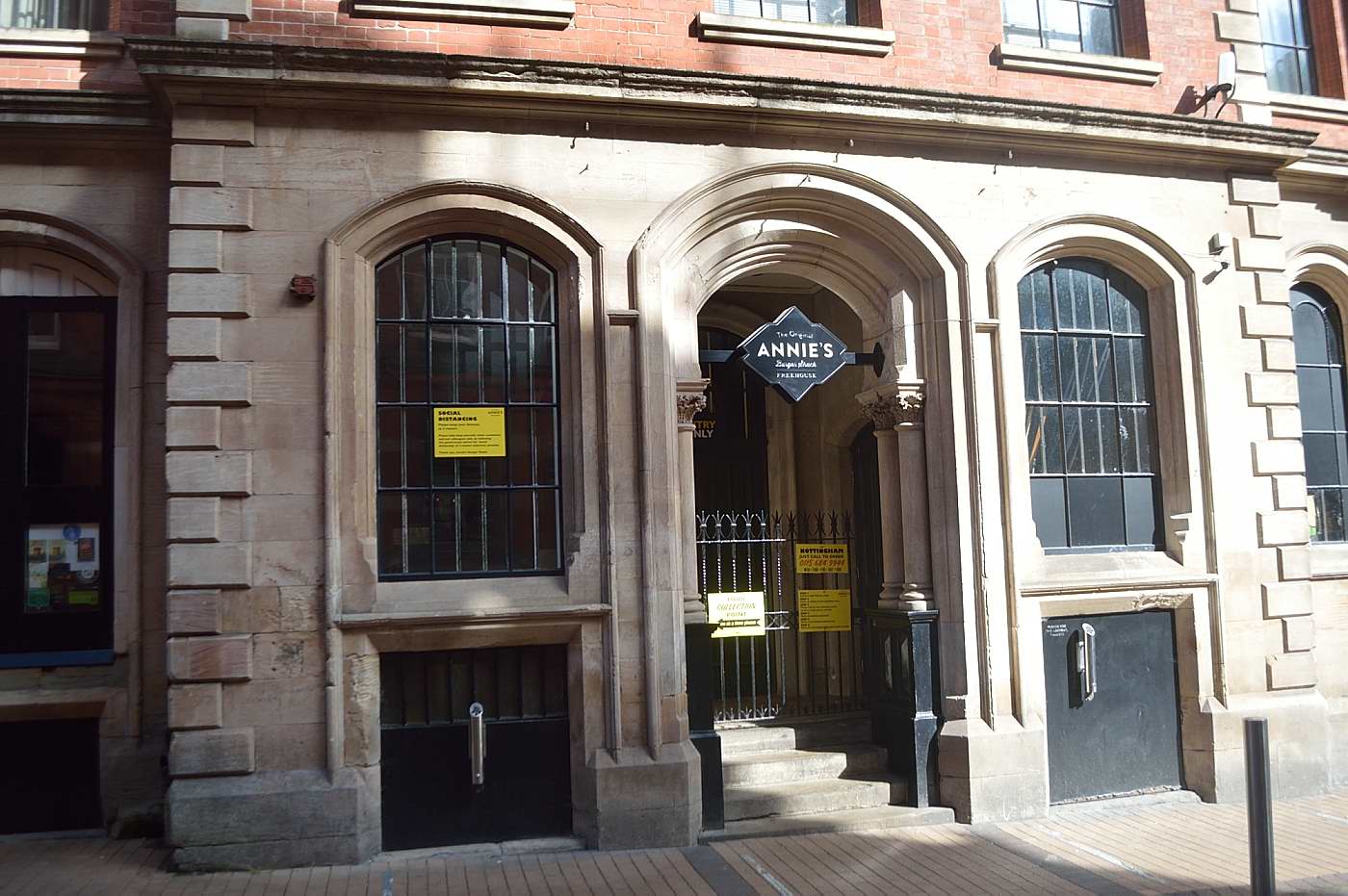 Annie's Burger Shack Nottingham event venue historic stone arch