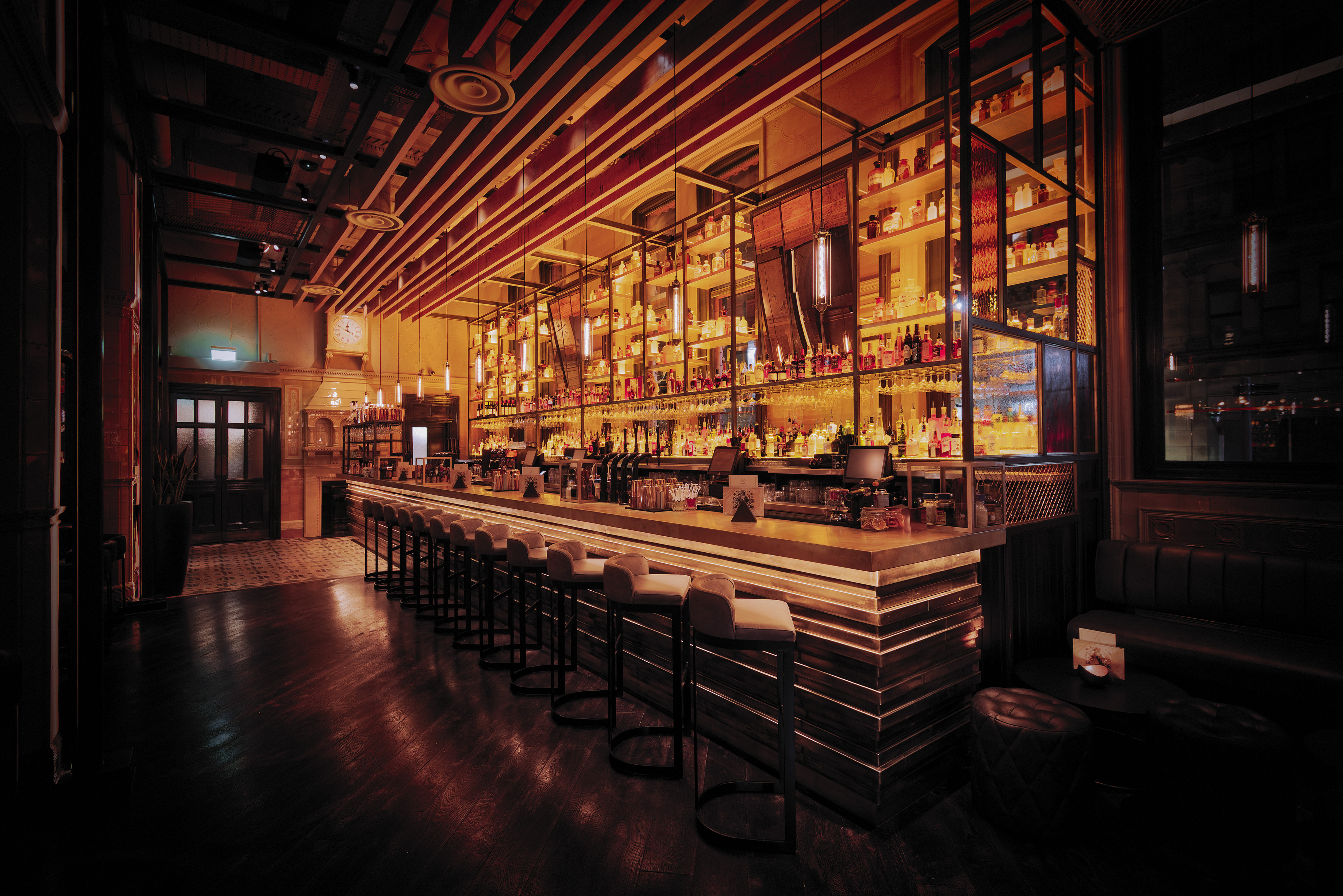 Nottingham Alchemist bar, elegant event space, cocktail reception