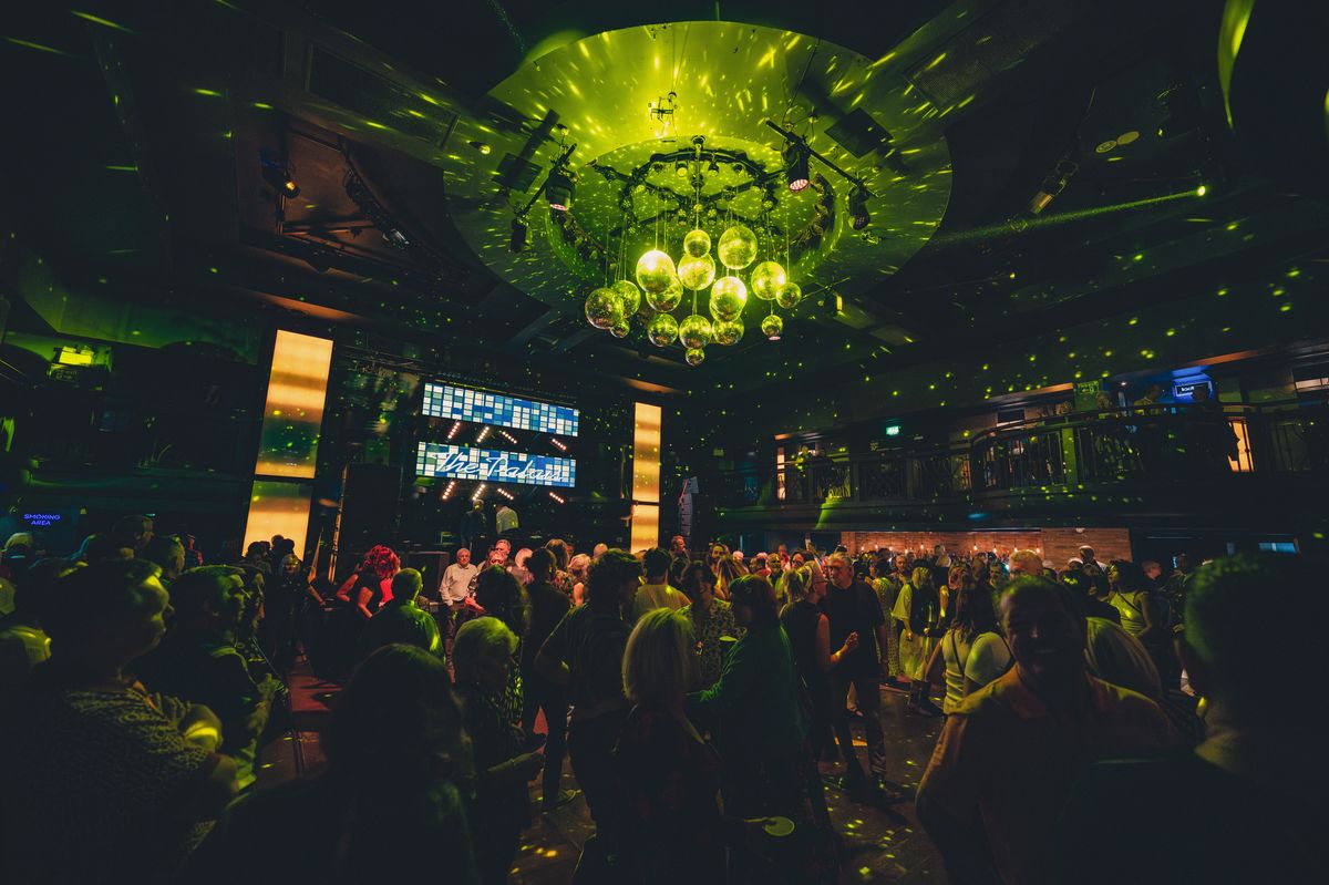Vibrant event space at The Palais Nottingham with dynamic lighting, perfect for celebrations.
