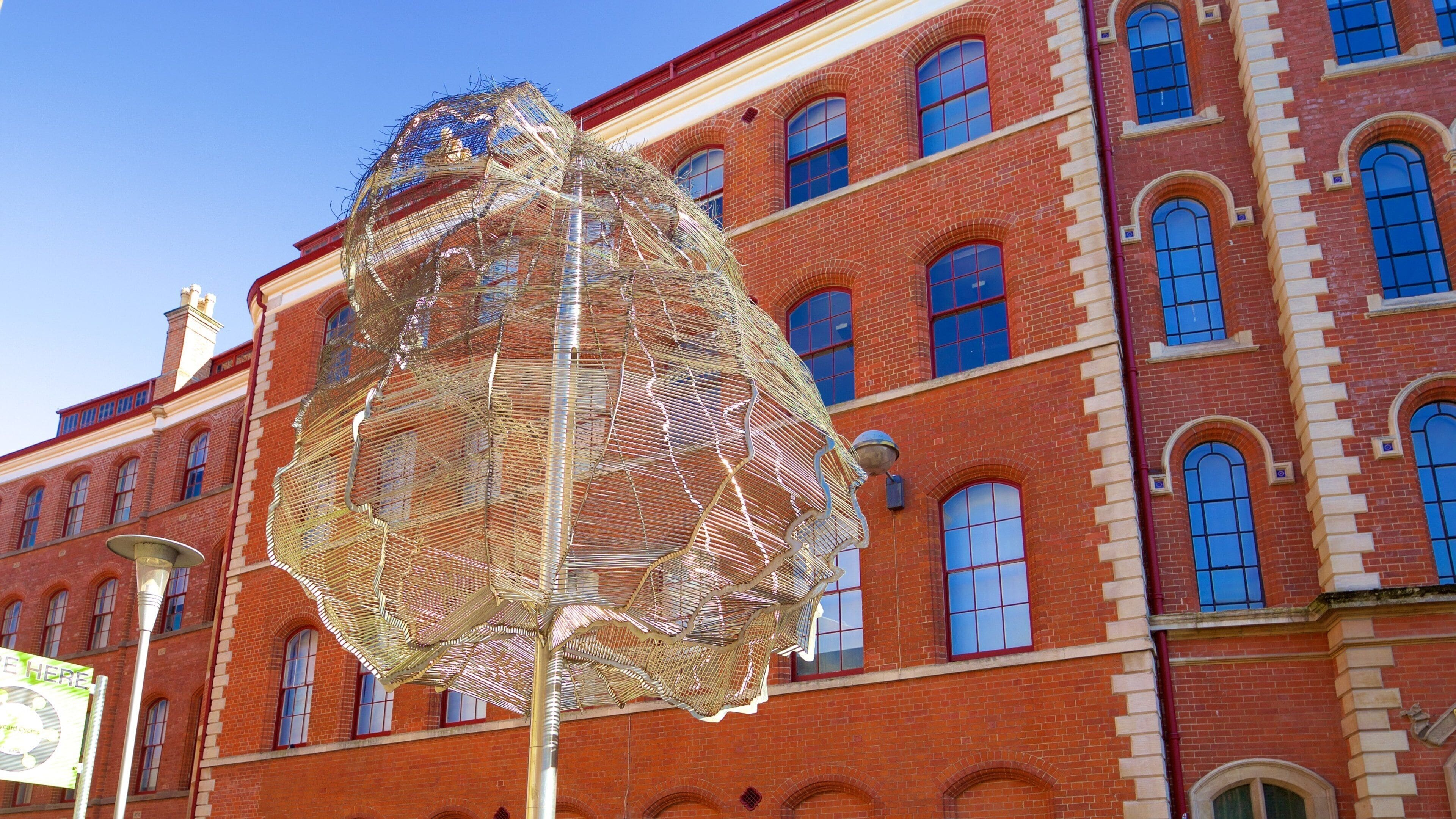 Modern sculpture at Lace Market Hotel, perfect for events and photo opportunities.