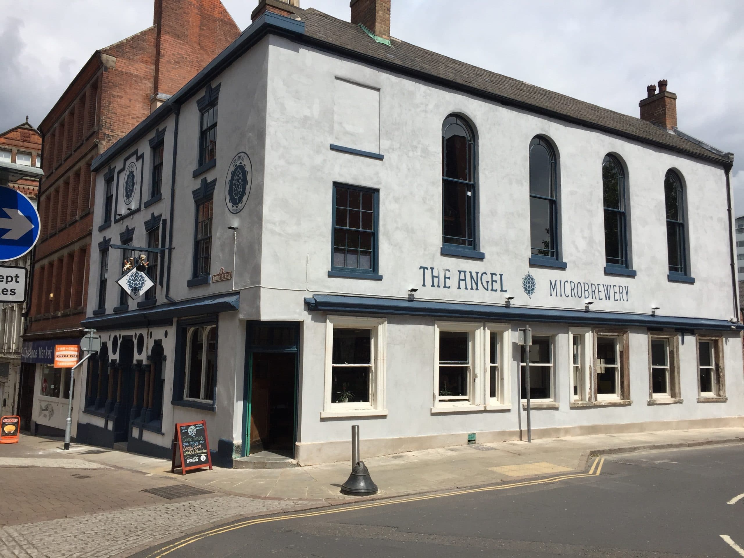Charming microbrewery exterior, ideal for casual networking and team events.