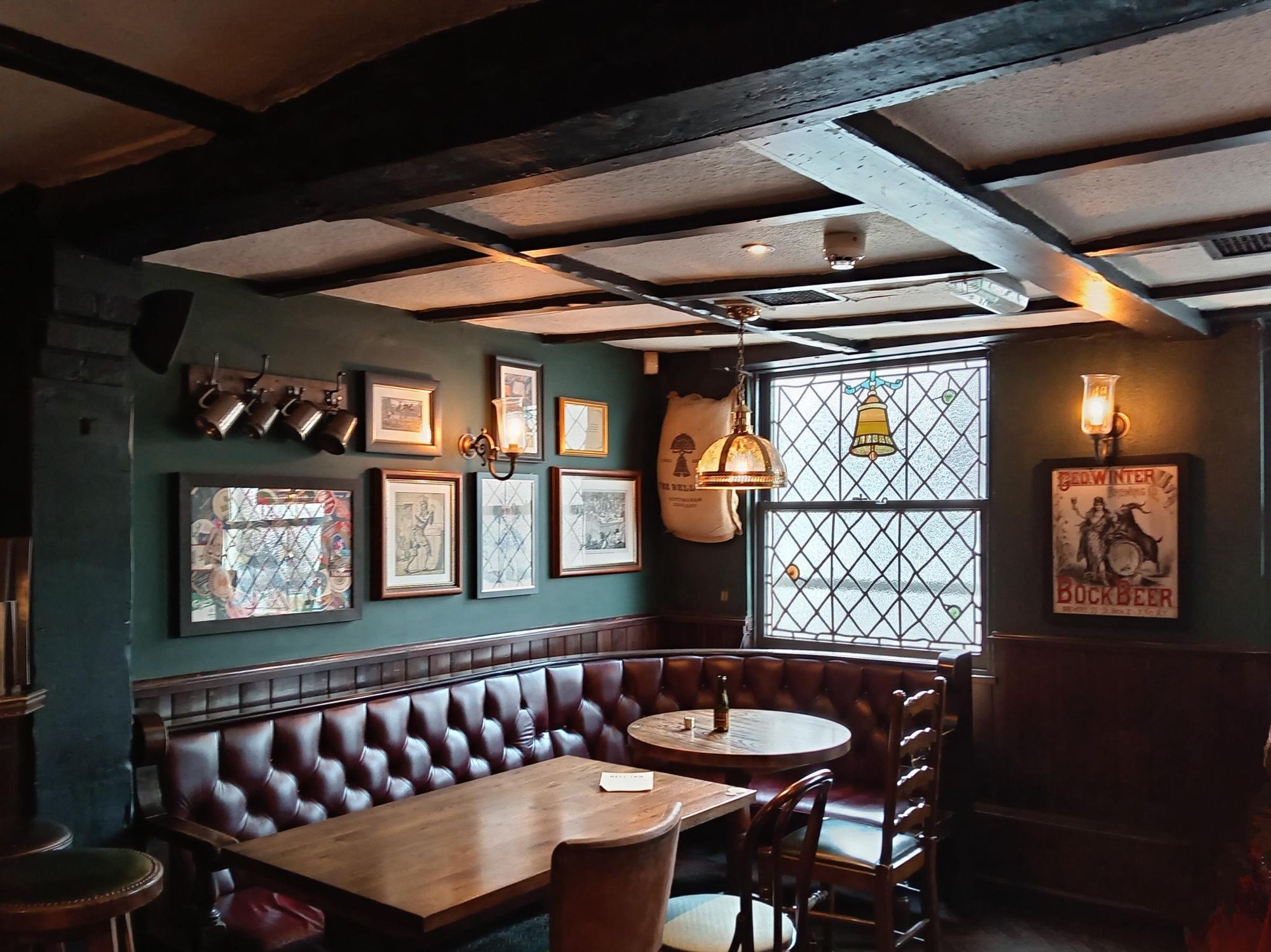 Cozy Crown Post Room at The Bell Inn, ideal for casual meetings and networking events.