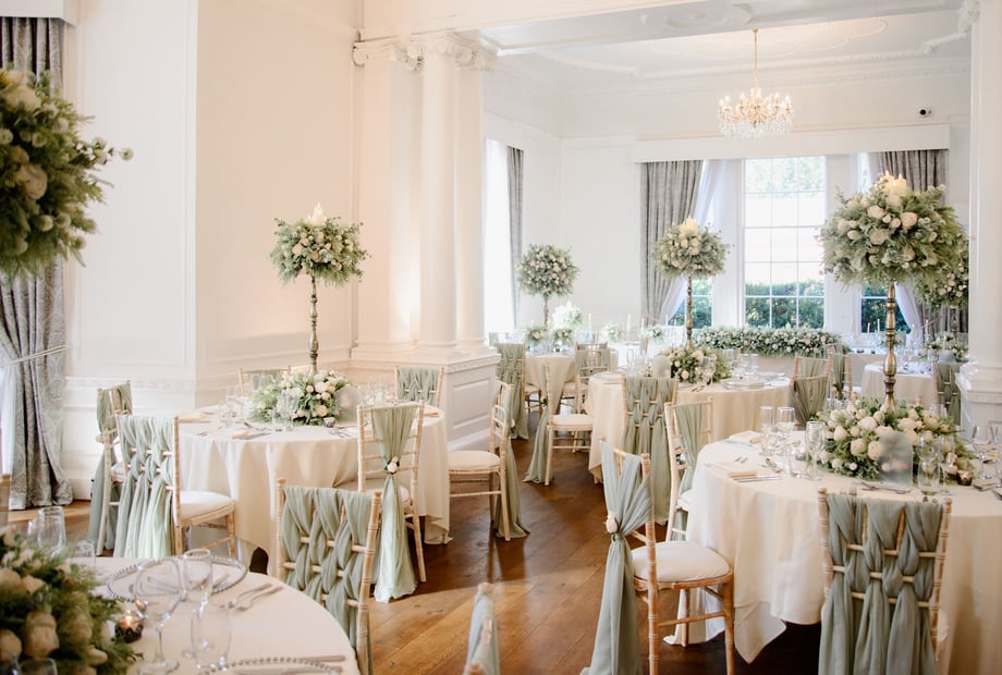 Elegant event space at The Crown Post Room, ideal for weddings and formal gatherings.