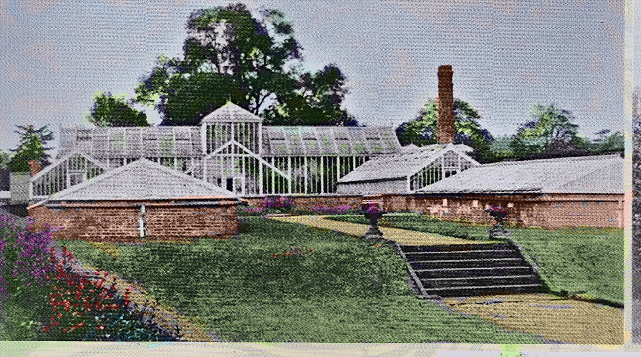 Walled Garden at Wollaton Hall: elegant greenhouse venue for events and garden parties.