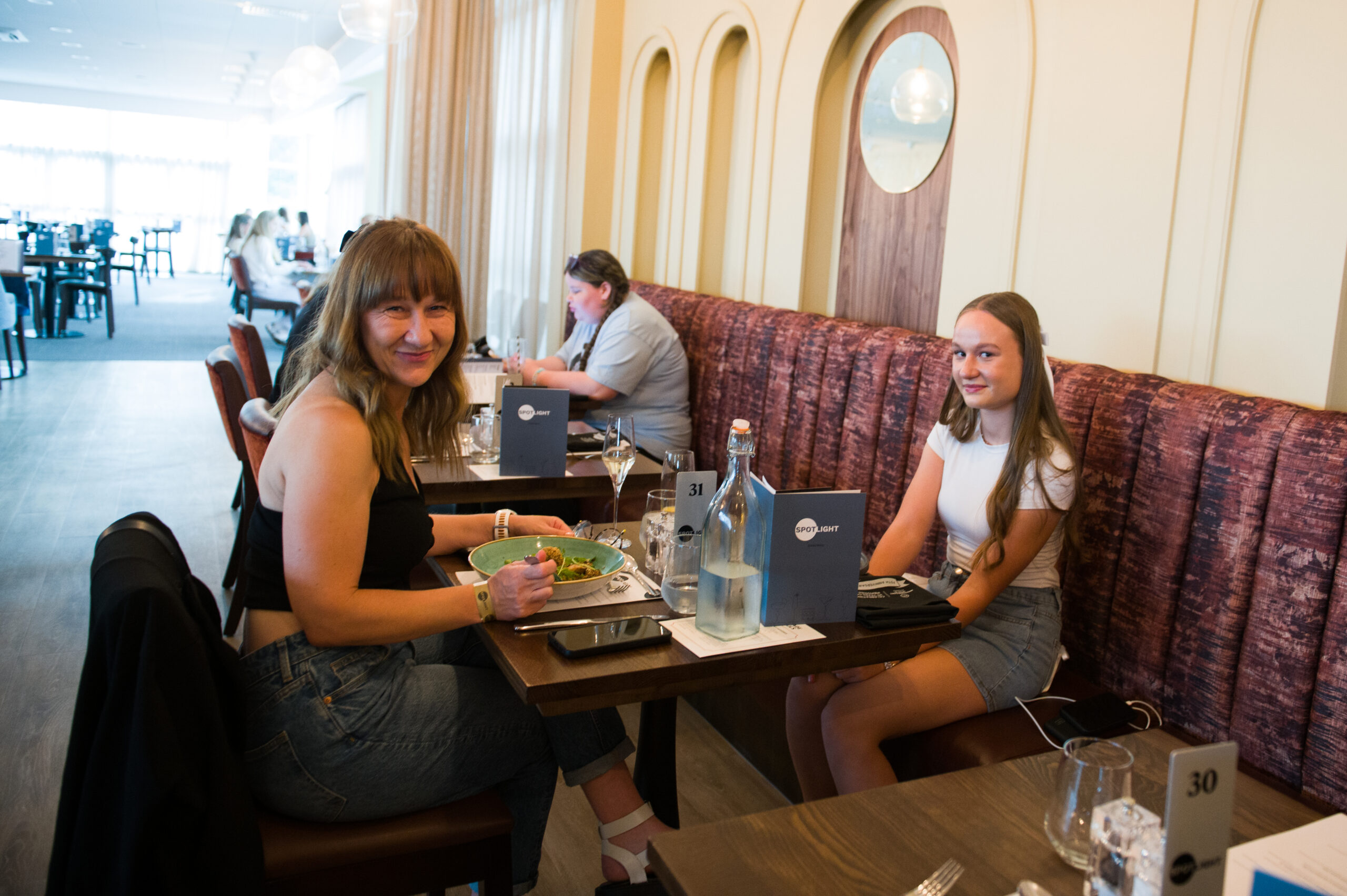 Spotlight Bar & Restaurant dining setup for elegant networking lunches in Nottingham.