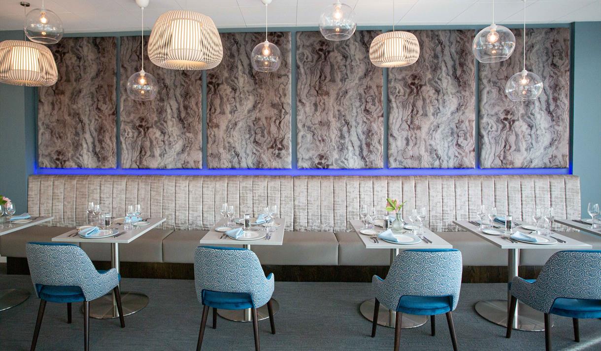 Spotlight Bar & Restaurant at Motorpoint Arena, perfect for upscale events and gatherings.