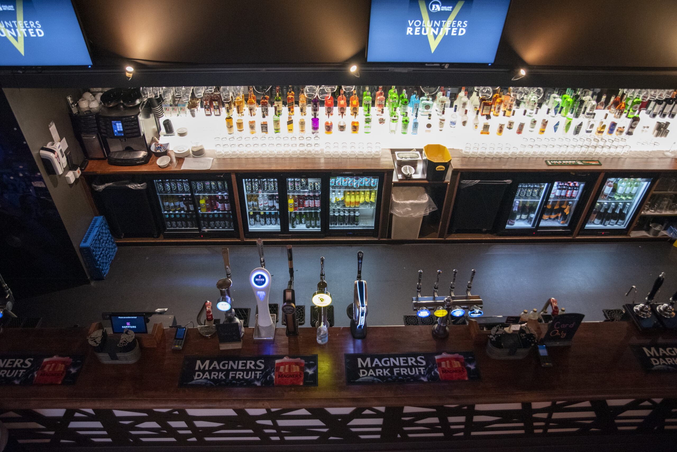 Saltbox Bar at Motorpoint Arena: vibrant beverage setup for events.