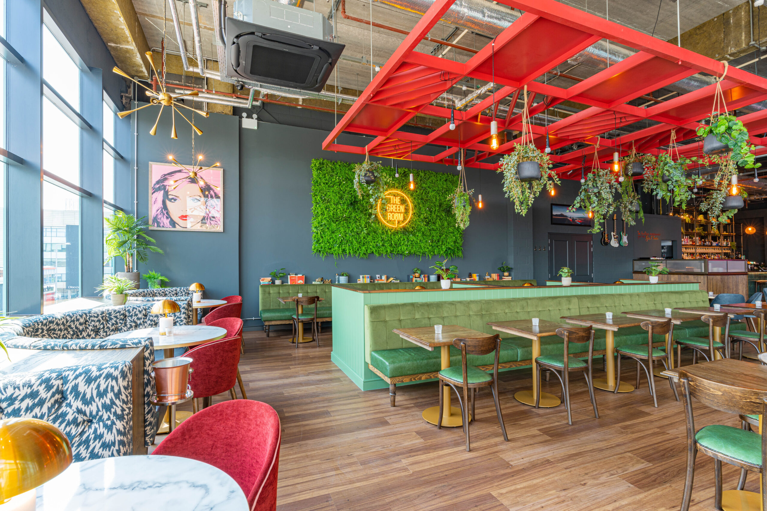 "Modern event space with stylish seating in Motorpoint Arena Nottingham for networking and meetings."