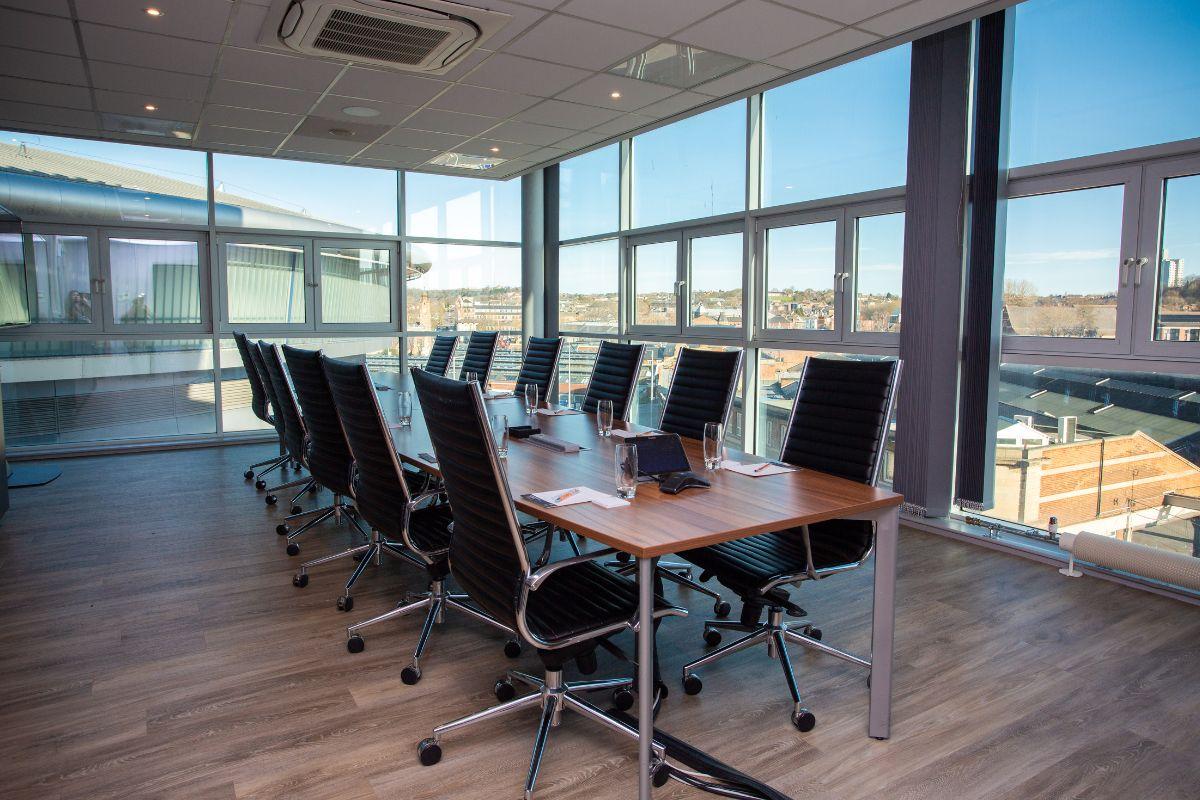 Modern meeting room in Bolero Suite, Motorpoint Arena - ideal for conferences and collaborations.