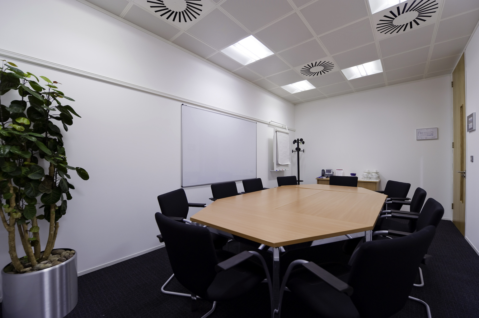 Henley Room boardroom setup at The Manor of Hurst for small business meetings and tactical events.