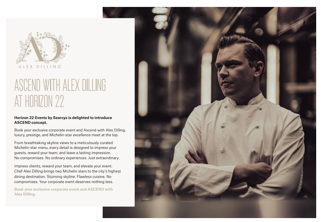 Luxury corporate event catering Michelin chef