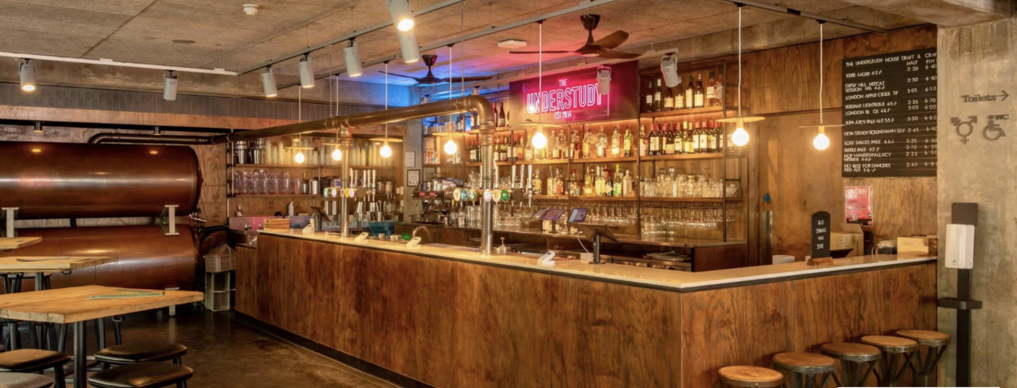 National Theatre bar, elegant event space, London venue