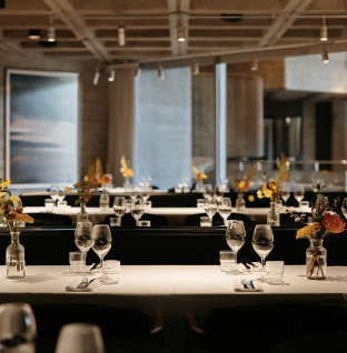 National Theatre gala dinner, formal setting, premium event.