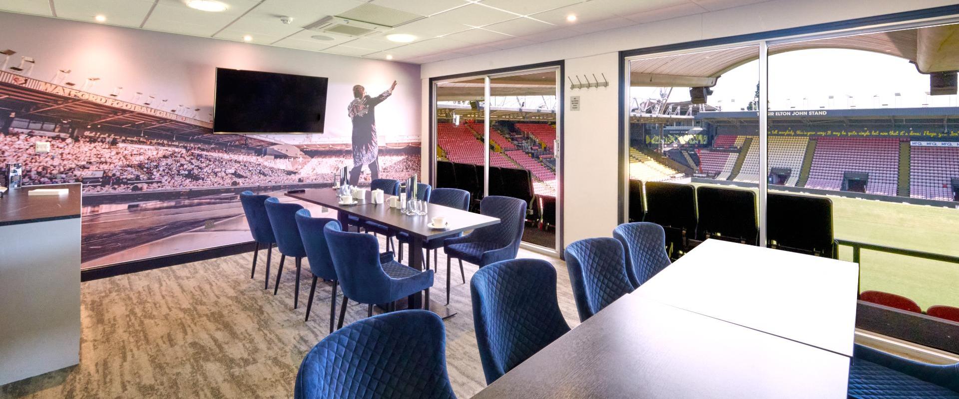 Stylish meeting room at Watford F.C. for events and collaborative sessions.