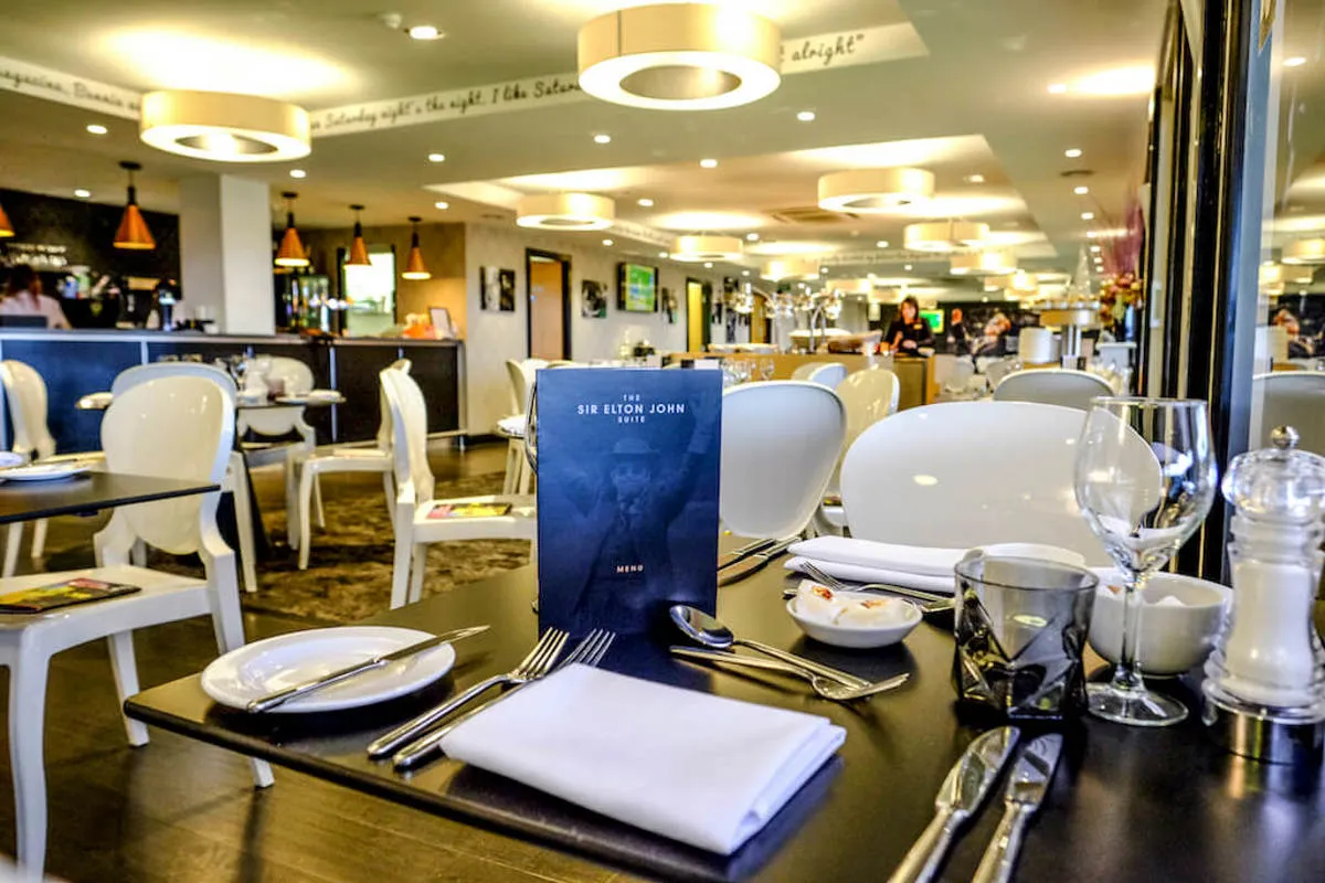 Sir Elton John Suite dining space at Watford F.C. for events and meetings