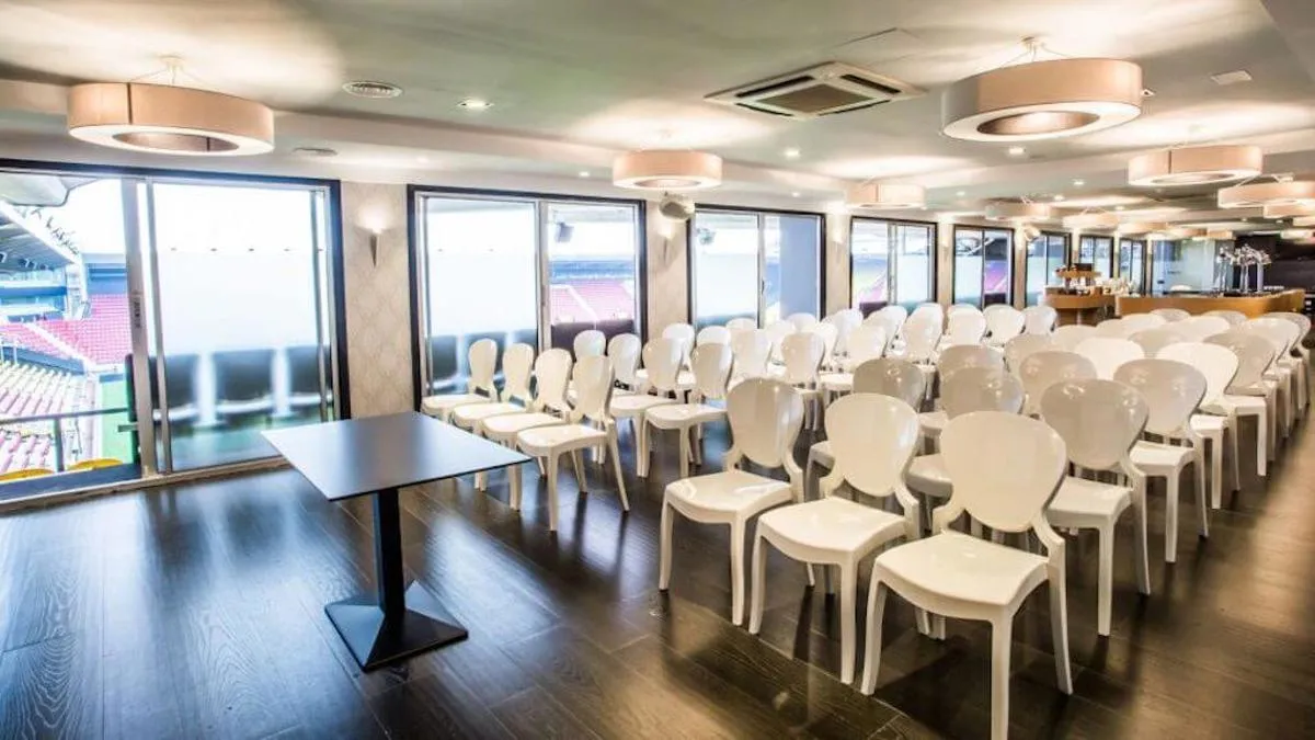 Sir Elton John Suite at Watford F.C. Conference: modern meeting space with natural light.