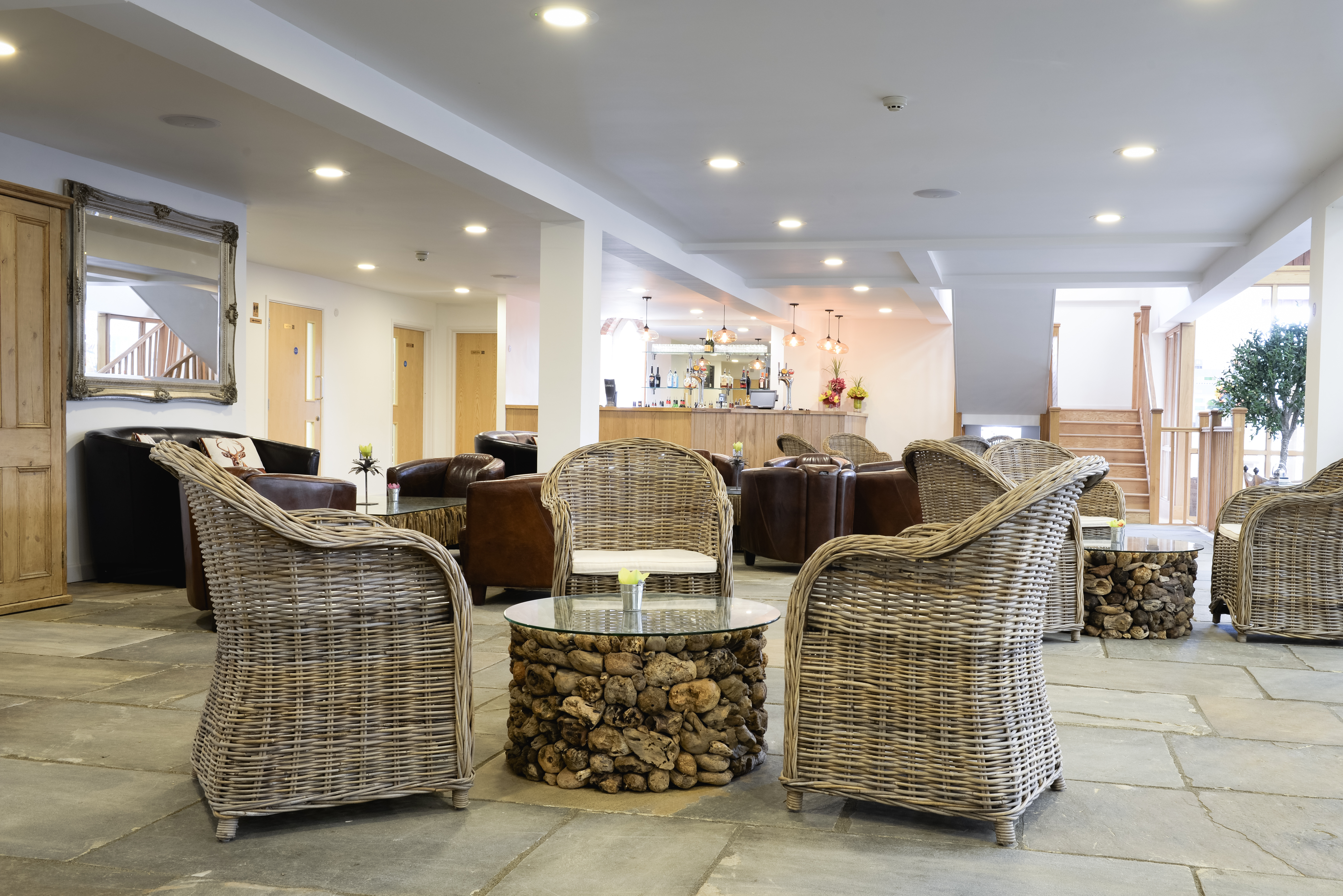 Worton Hall event lobby, networking, reception