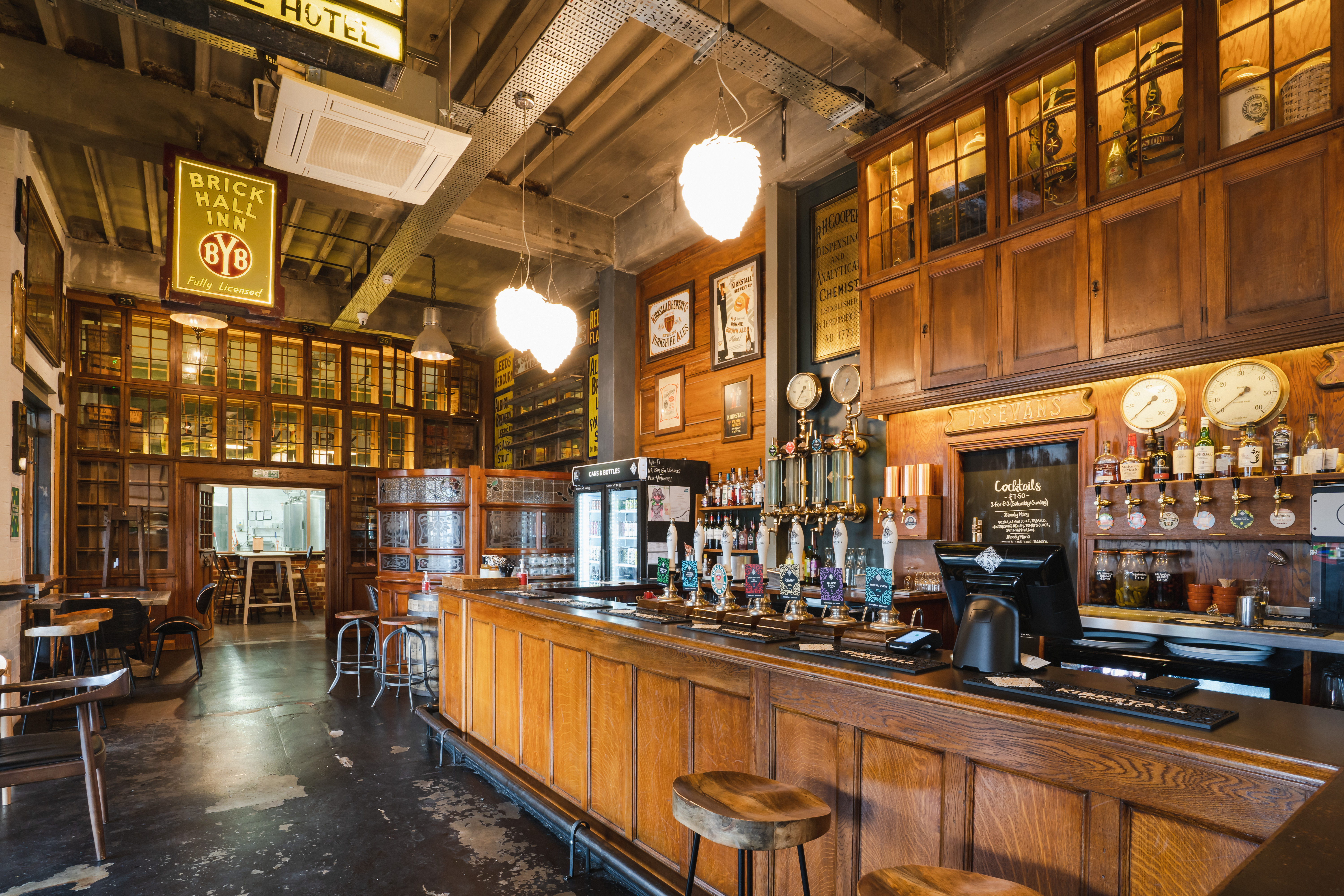Rustic Tap Room bar, heritage event venue