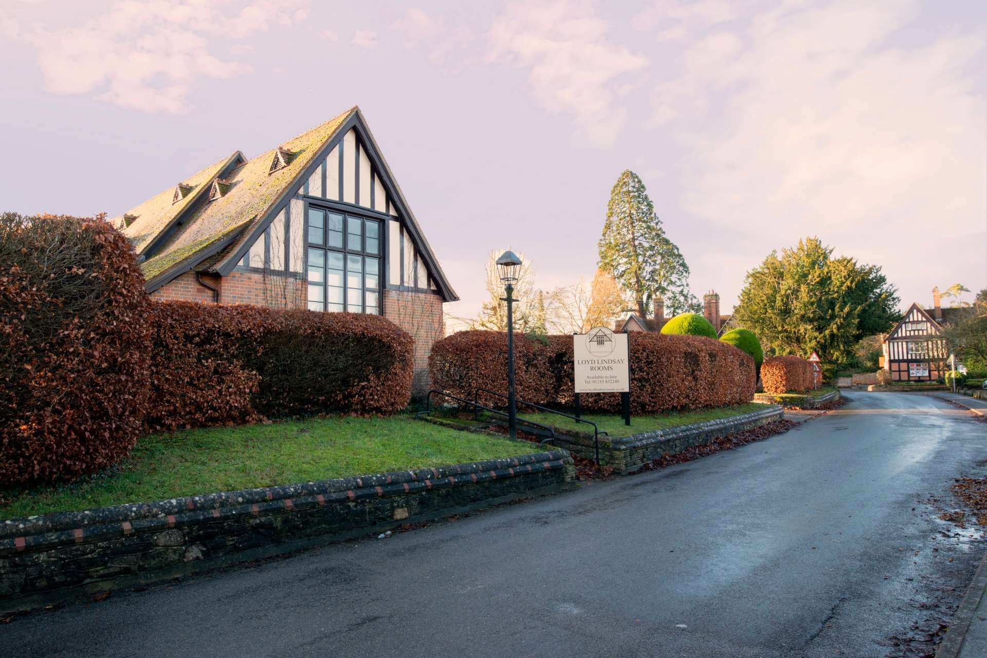 Charming Loyd Lindsay Rooms venue with classic architecture for events and meetings.