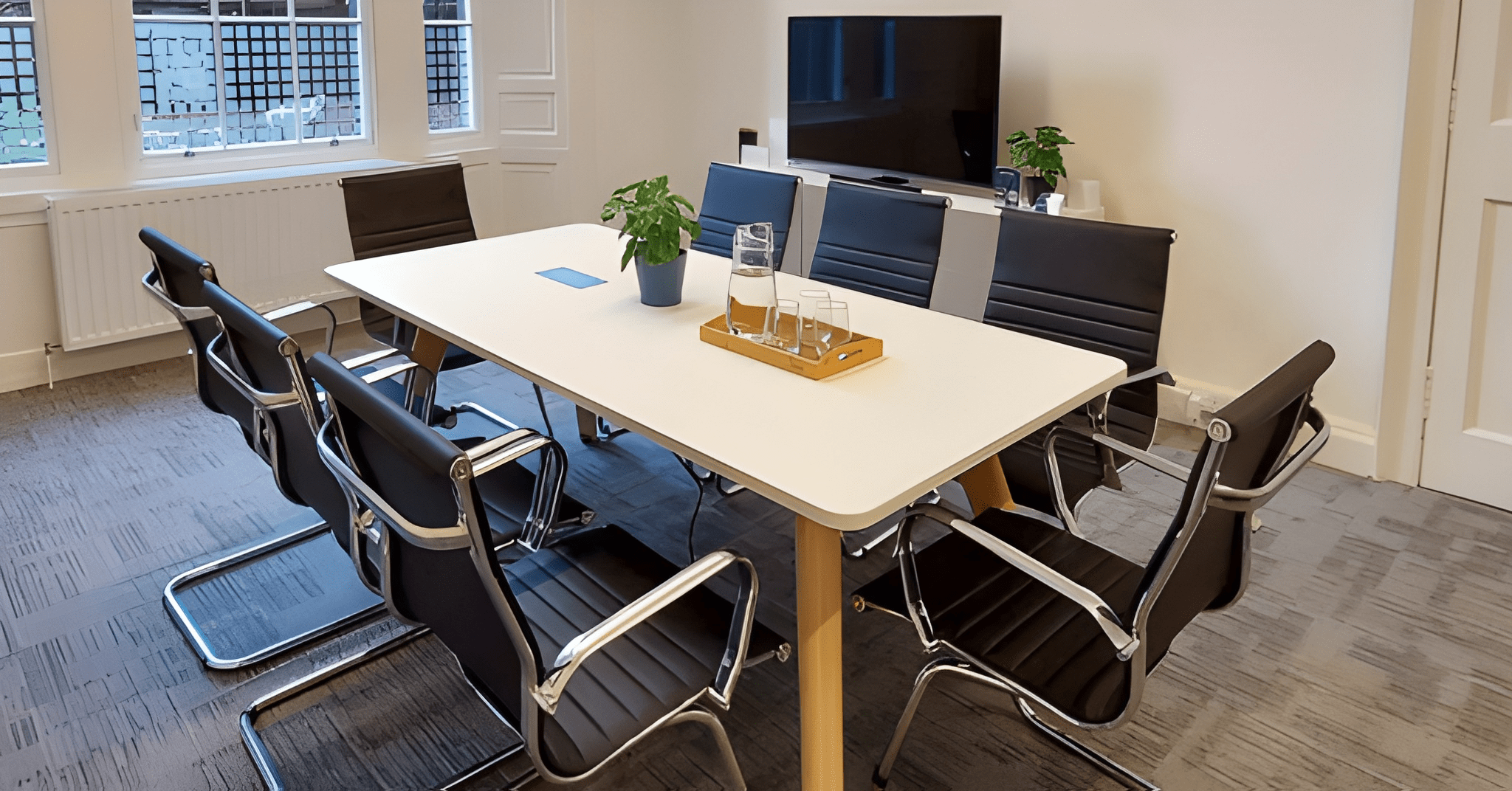 MYCO Edinburgh boardroom meeting, functional setup